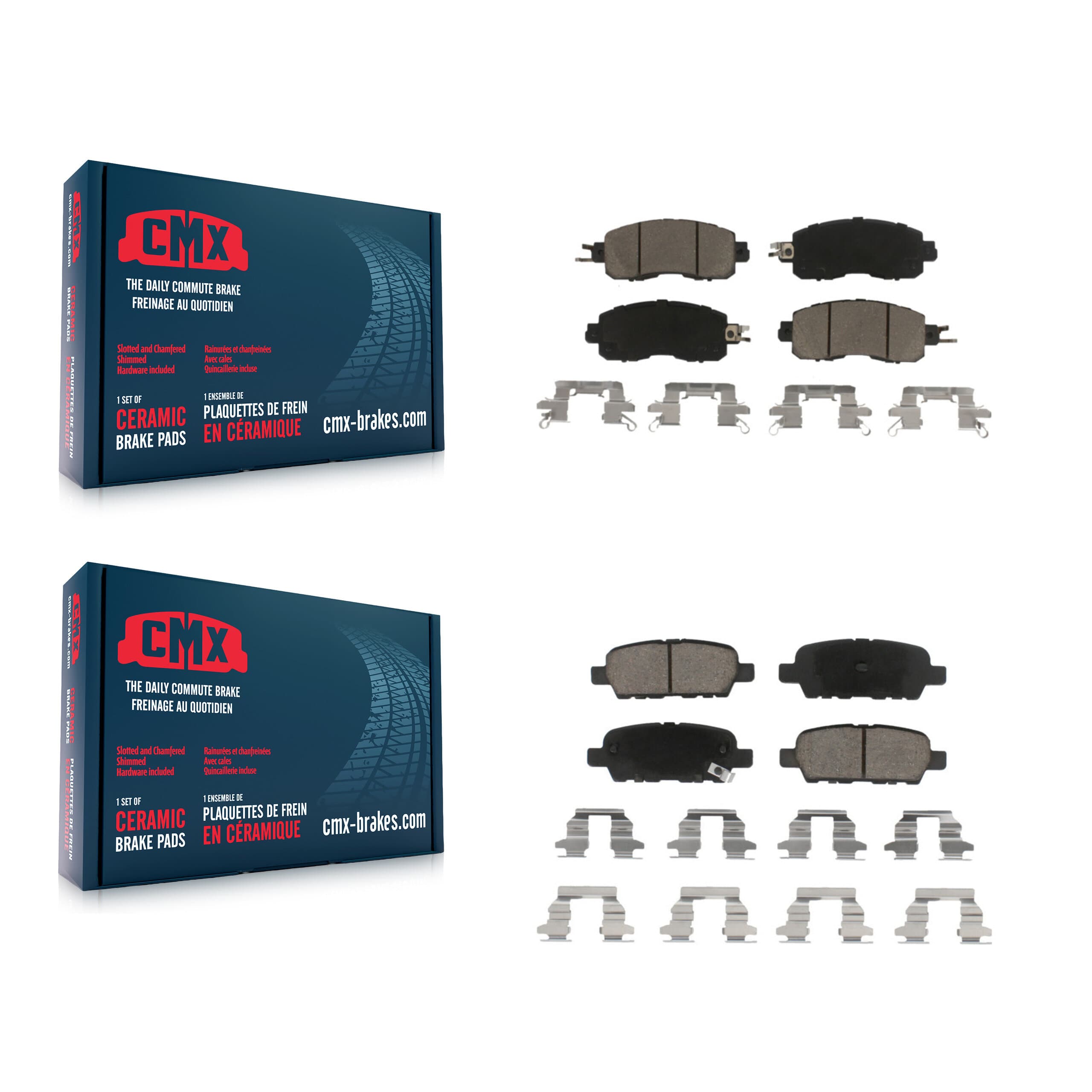 CMX - KCX-100210 - Front and Rear Disc Brake Pad Kits image 1