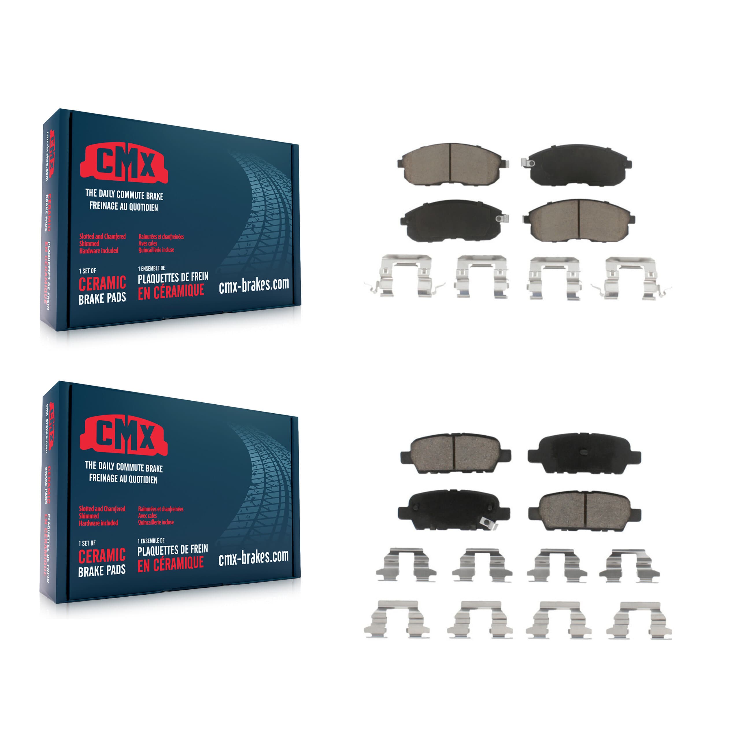 CMX - KCX-100211 - Front and Rear Disc Brake Pad Kits image 1