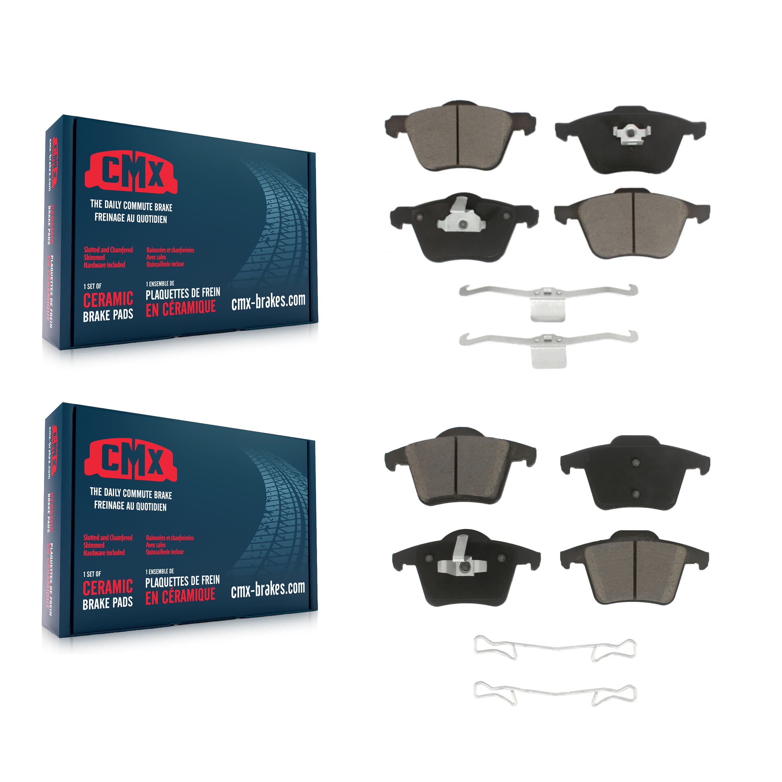CMX - KCX-100213 - Front and Rear Disc Brake Pad Kits image 1
