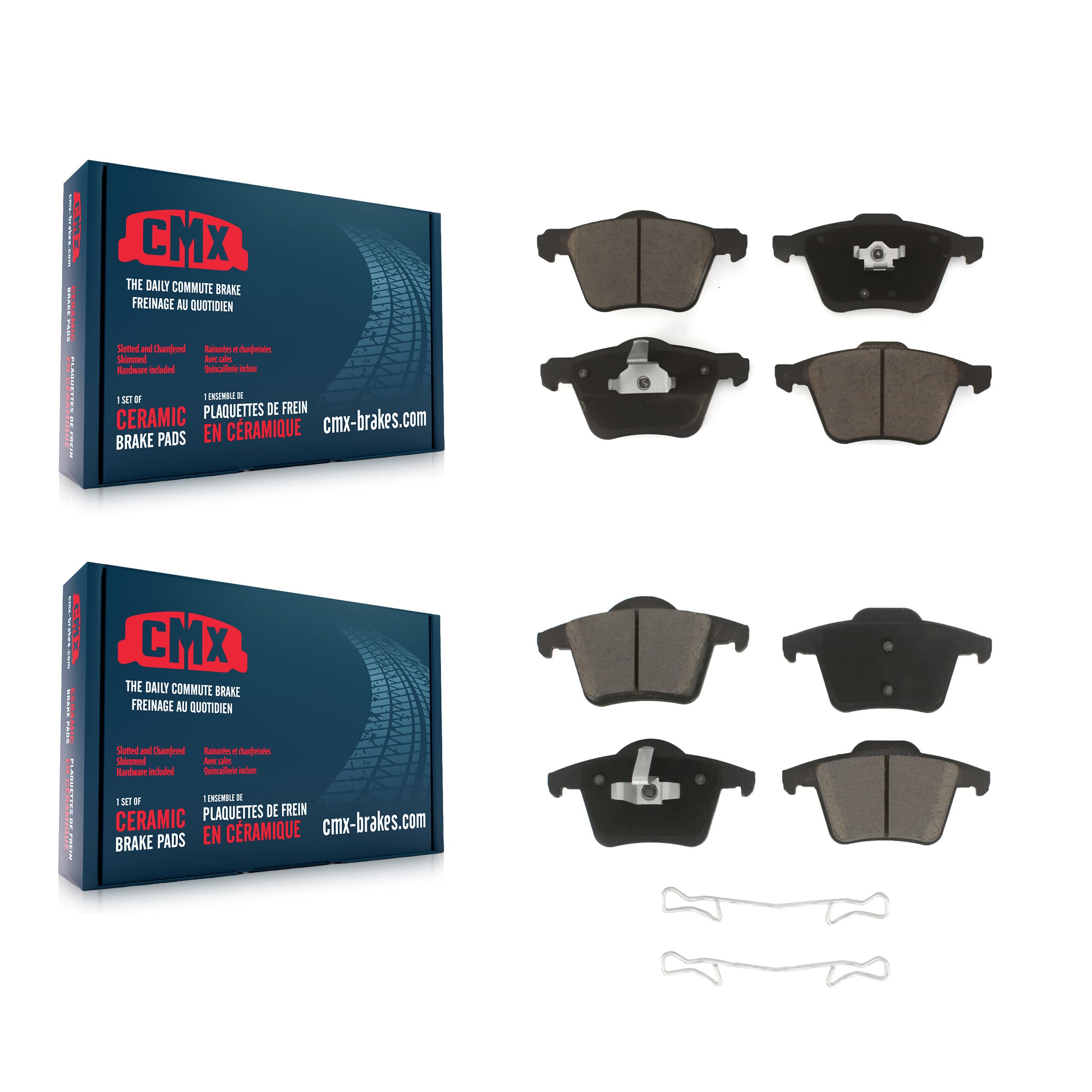 CMX - KCX-100215 - Front and Rear Disc Brake Pad Kits image 1