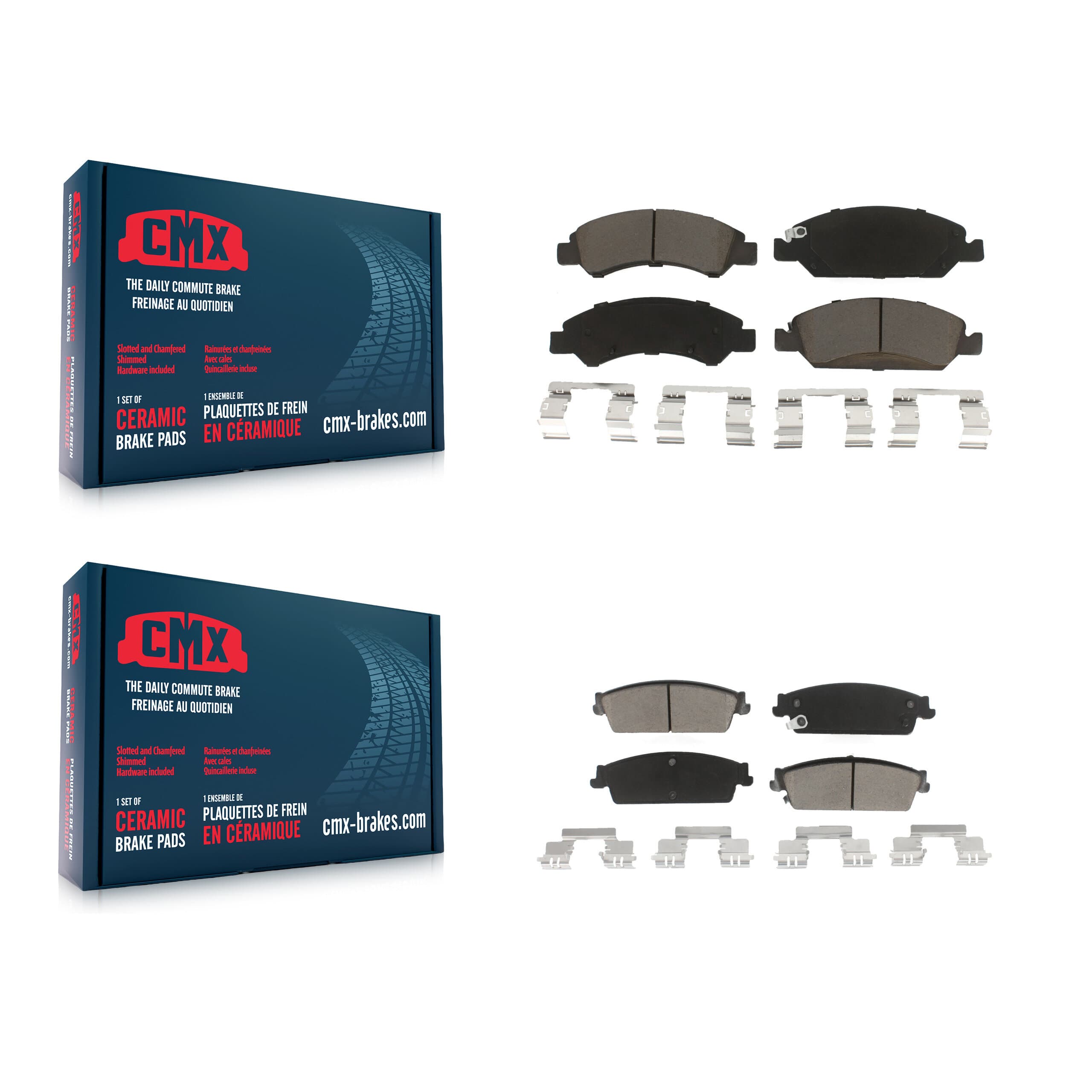 CMX - KCX-100216 - Front and Rear Disc Brake Pad Kits image 1