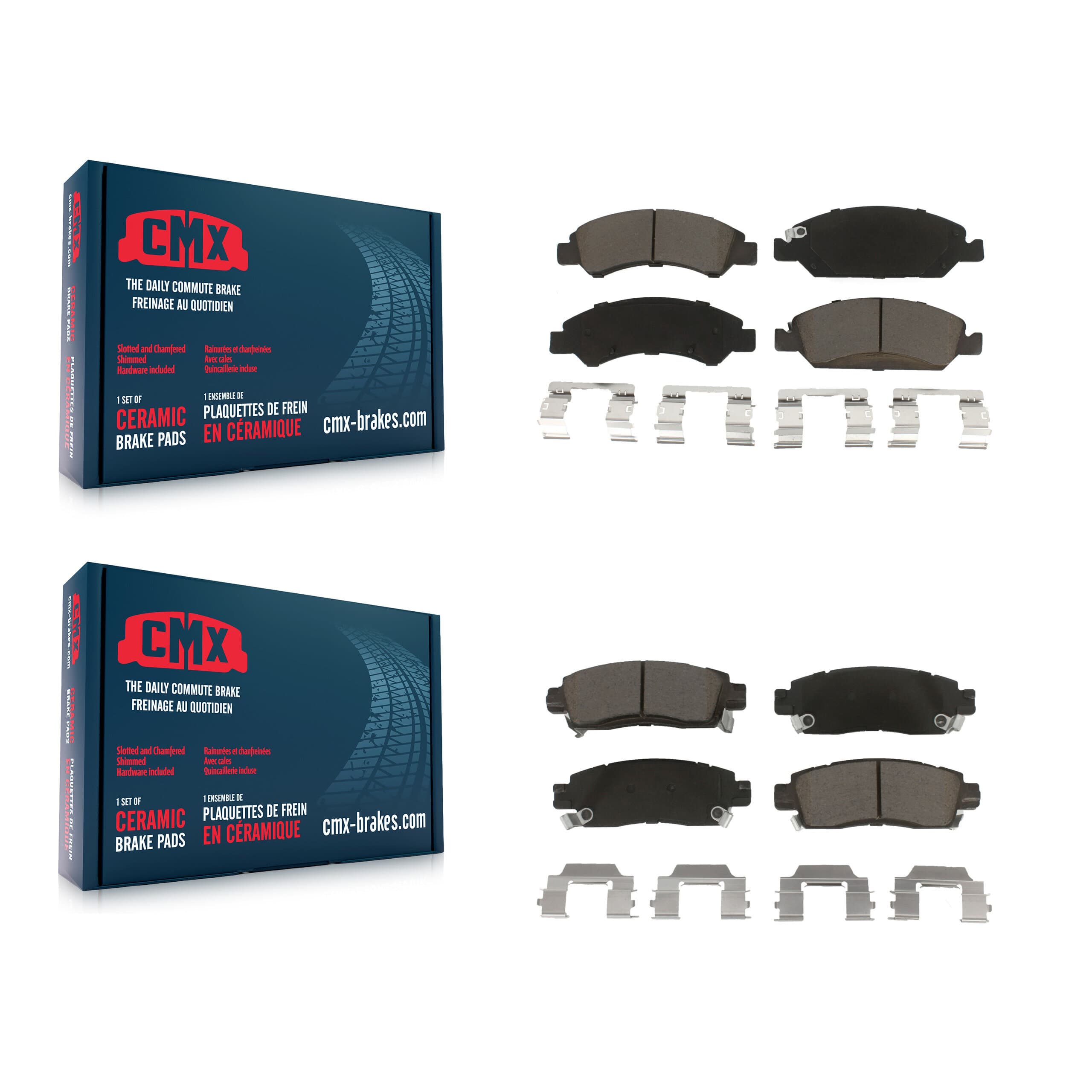 CMX - KCX-100217 - Front and Rear Disc Brake Pad Kits image 1