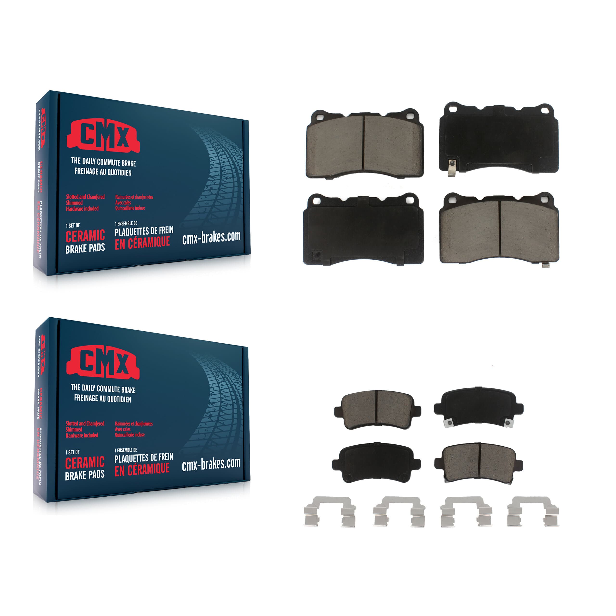 CMX - KCX-100218 - Front and Rear Disc Brake Pad Kits image 1