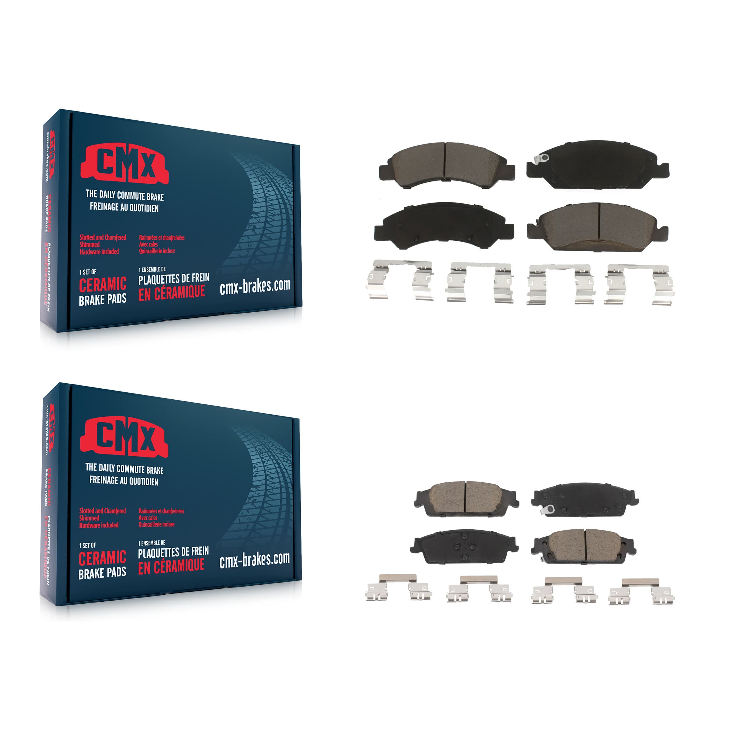 CMX - KCX-100219 - Front and Rear Disc Brake Pad Kits image 1
