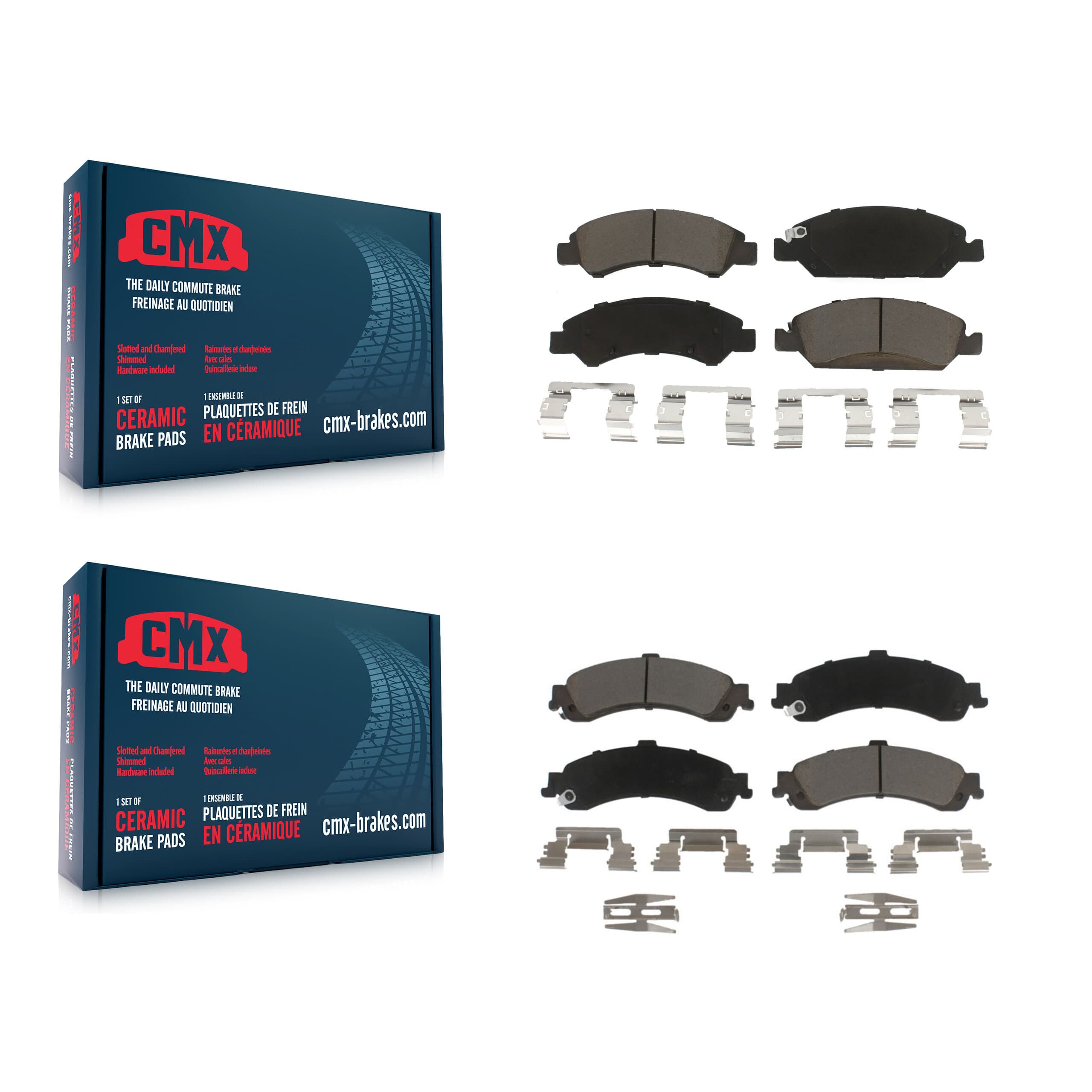 CMX - KCX-100221 - Front and Rear Disc Brake Pad Kits image 1