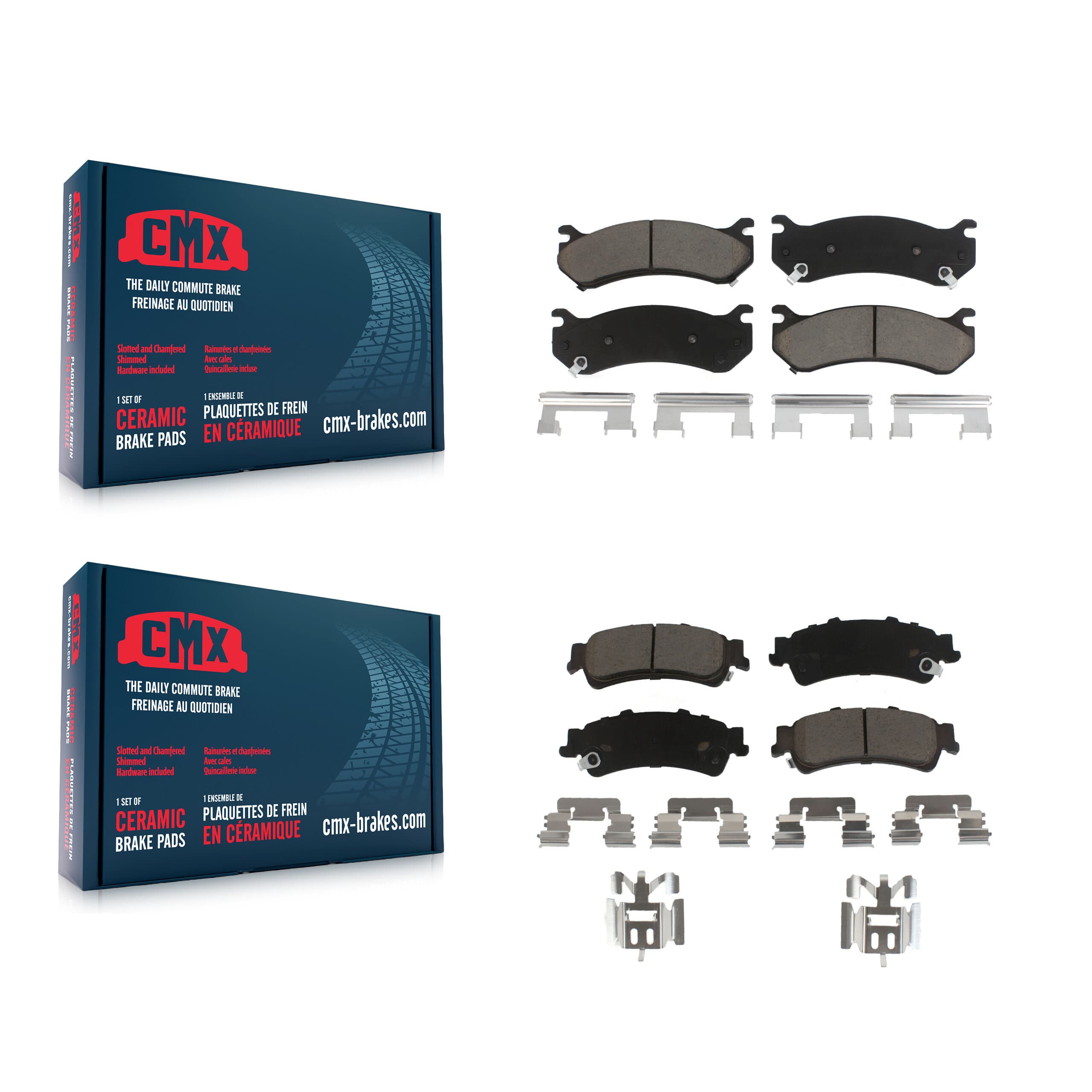 CMX - KCX-100222 - Front and Rear Disc Brake Pad Kits image 1