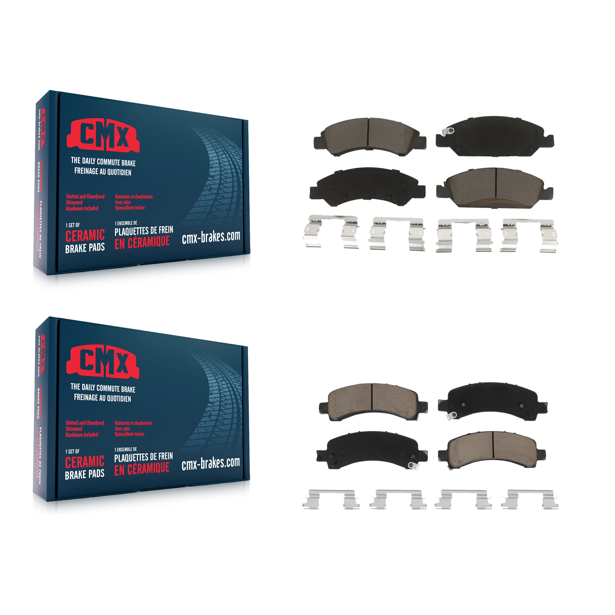 CMX - KCX-100224 - Front and Rear Disc Brake Pad Kits image 1