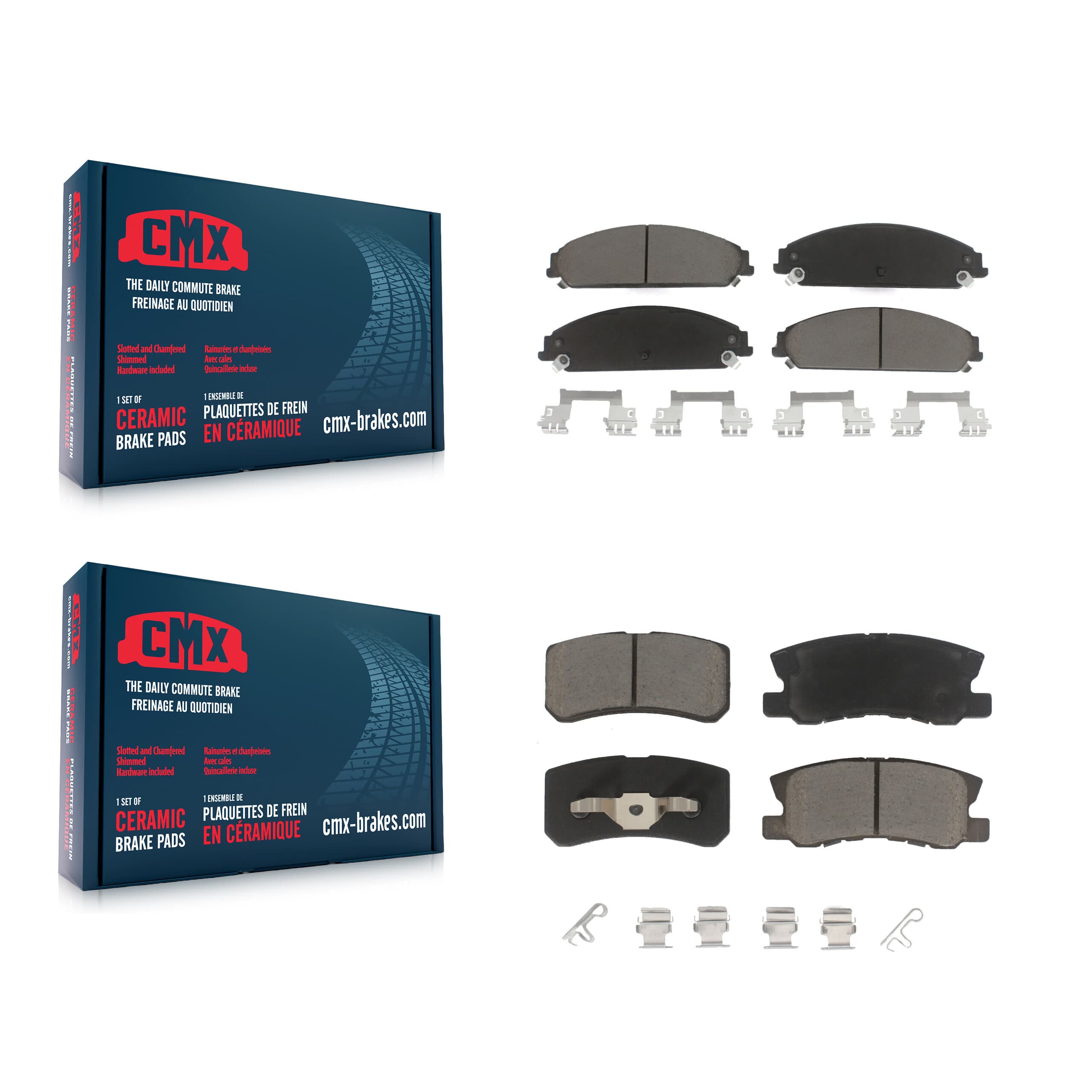 CMX - KCX-100226 - Front and Rear Disc Brake Pad Kits image 1