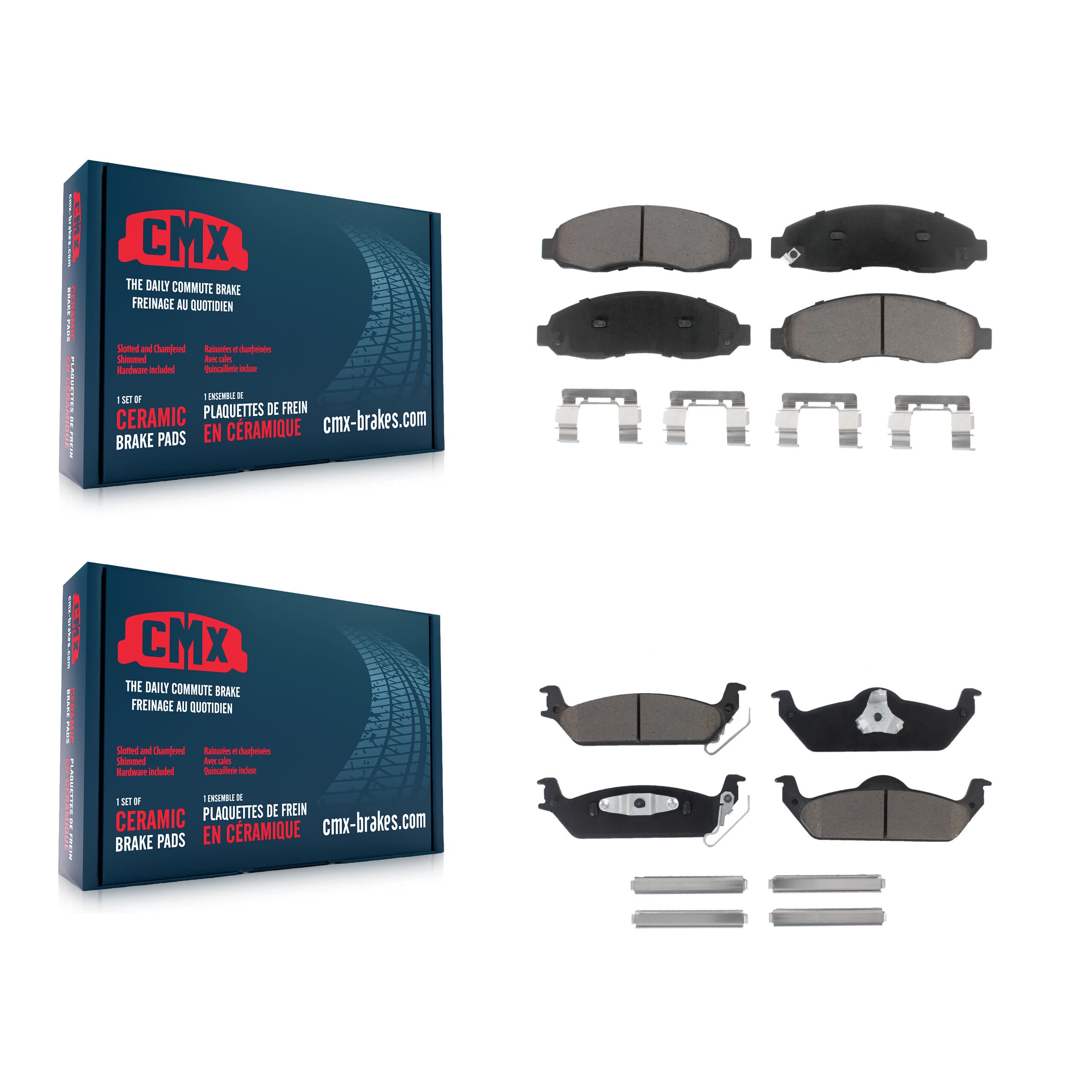 CMX - KCX-100230 - Front and Rear Disc Brake Pad Kits image 1
