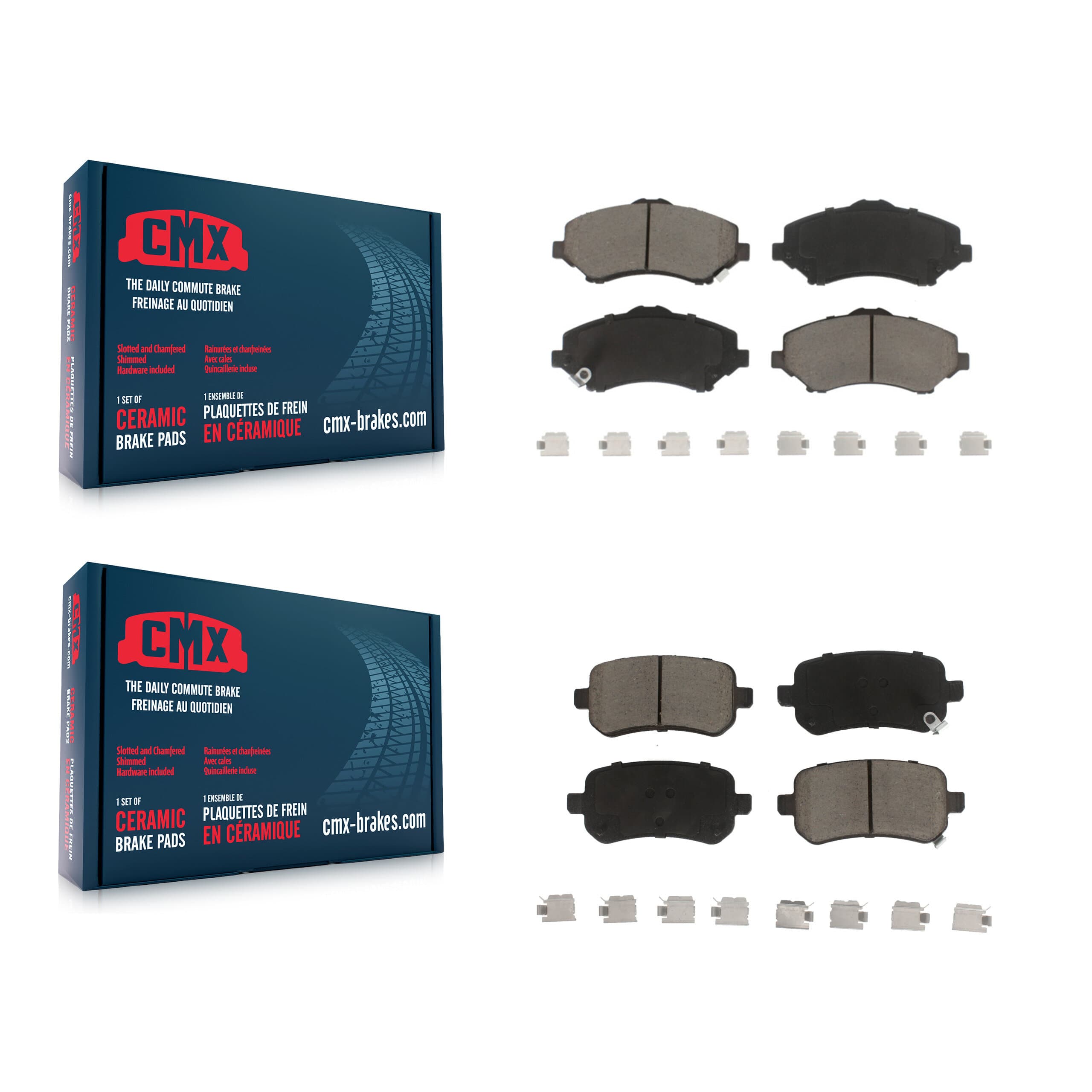 CMX - KCX-100233 - Front and Rear Disc Brake Pad Kits image 1