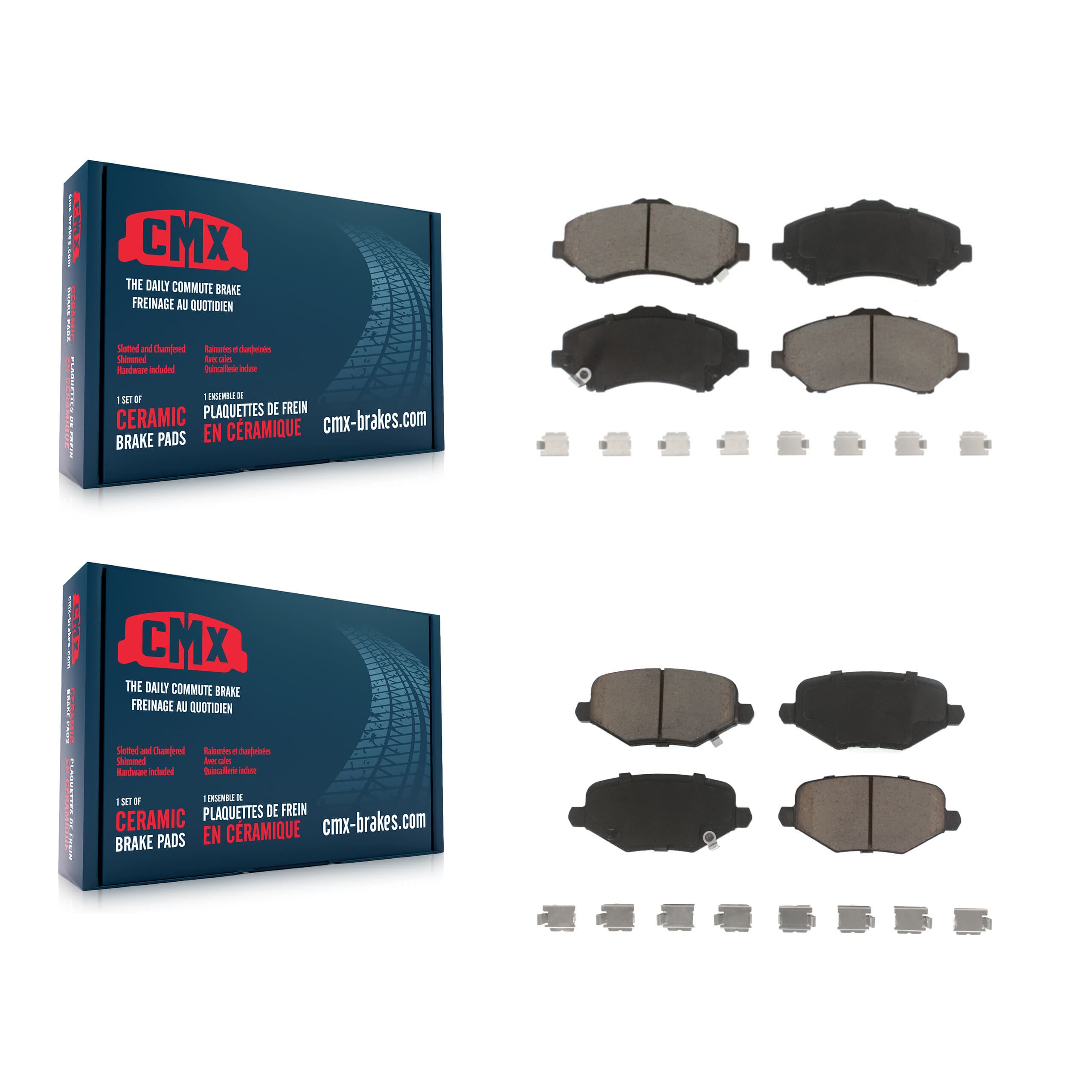 CMX - KCX-100234 - Front and Rear Disc Brake Pad Kits image 1