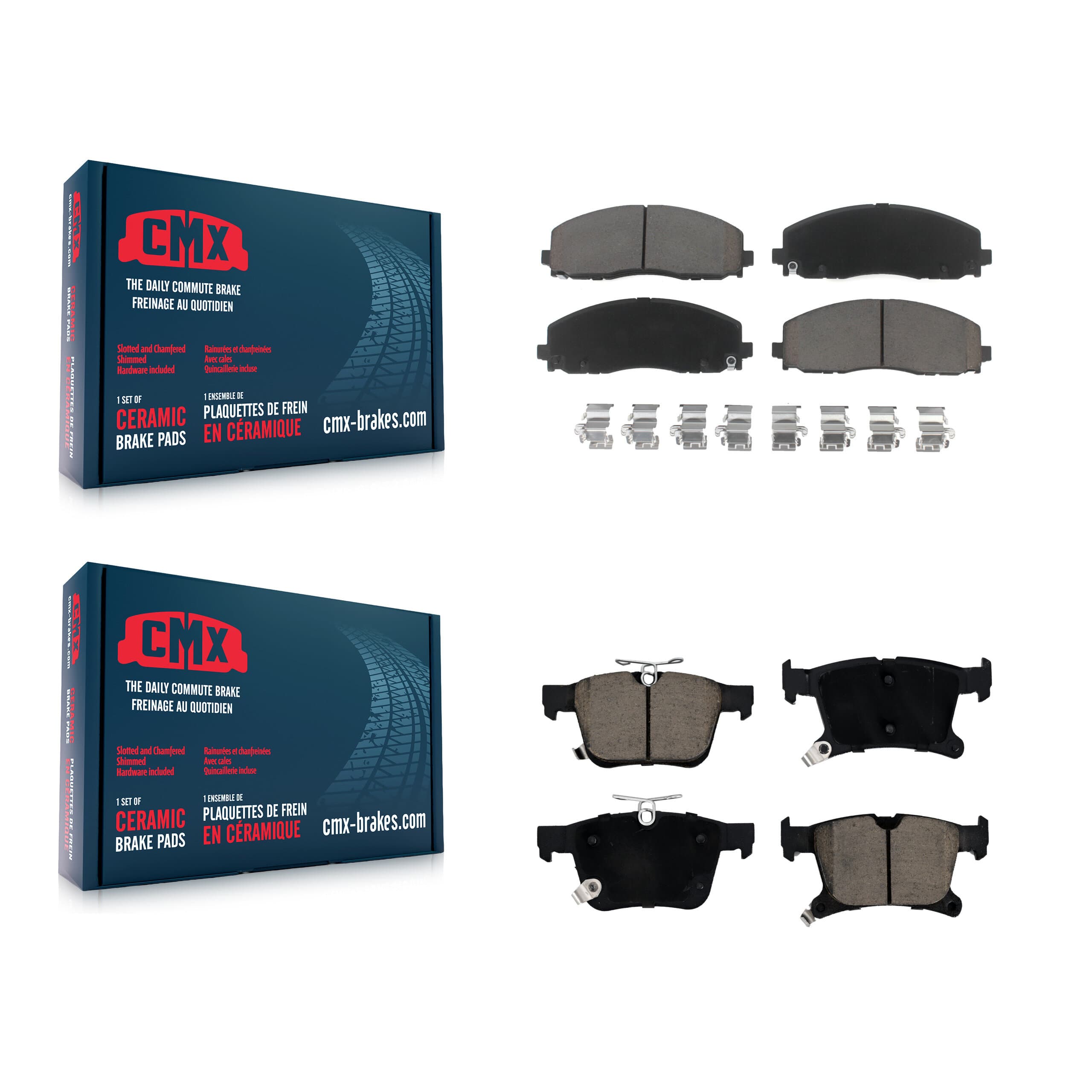 CMX - KCX-100235 - Front and Rear Disc Brake Pad Kits image 1
