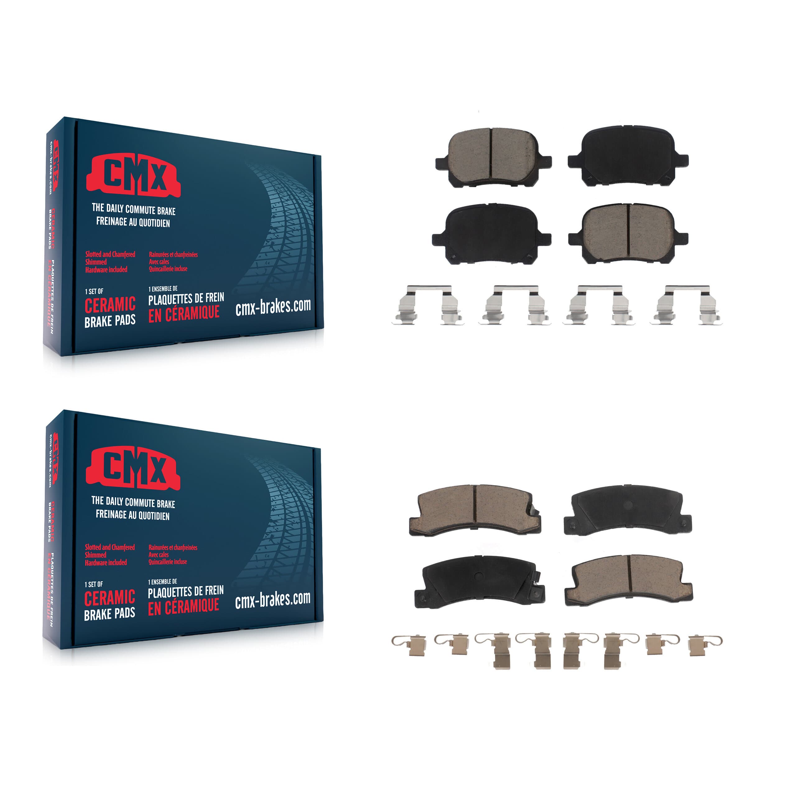 CMX - KCX-100236 - Front and Rear Disc Brake Pad Kits image 1