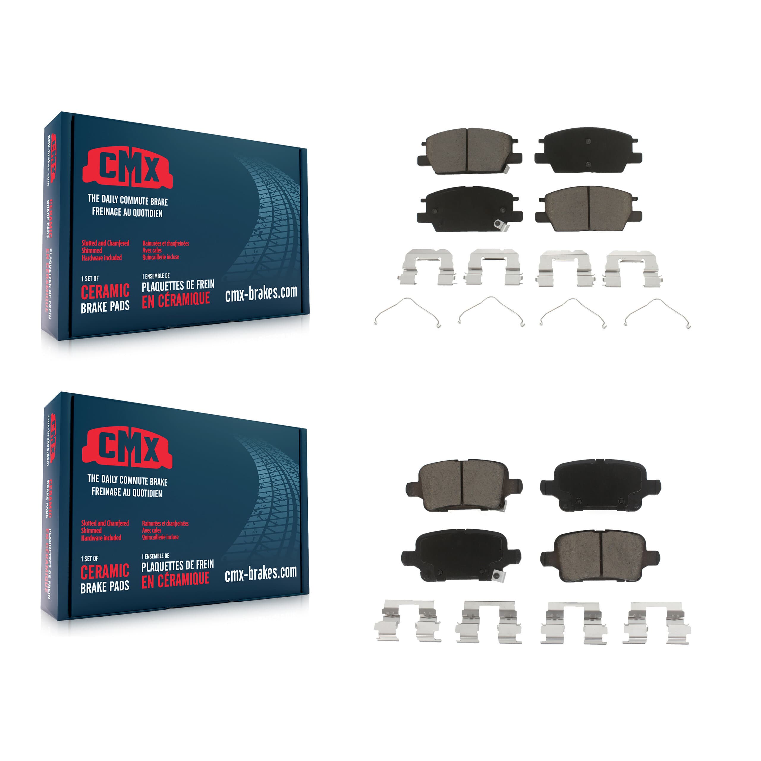 CMX - KCX-100238 - Front and Rear Disc Brake Pad Kits image 1
