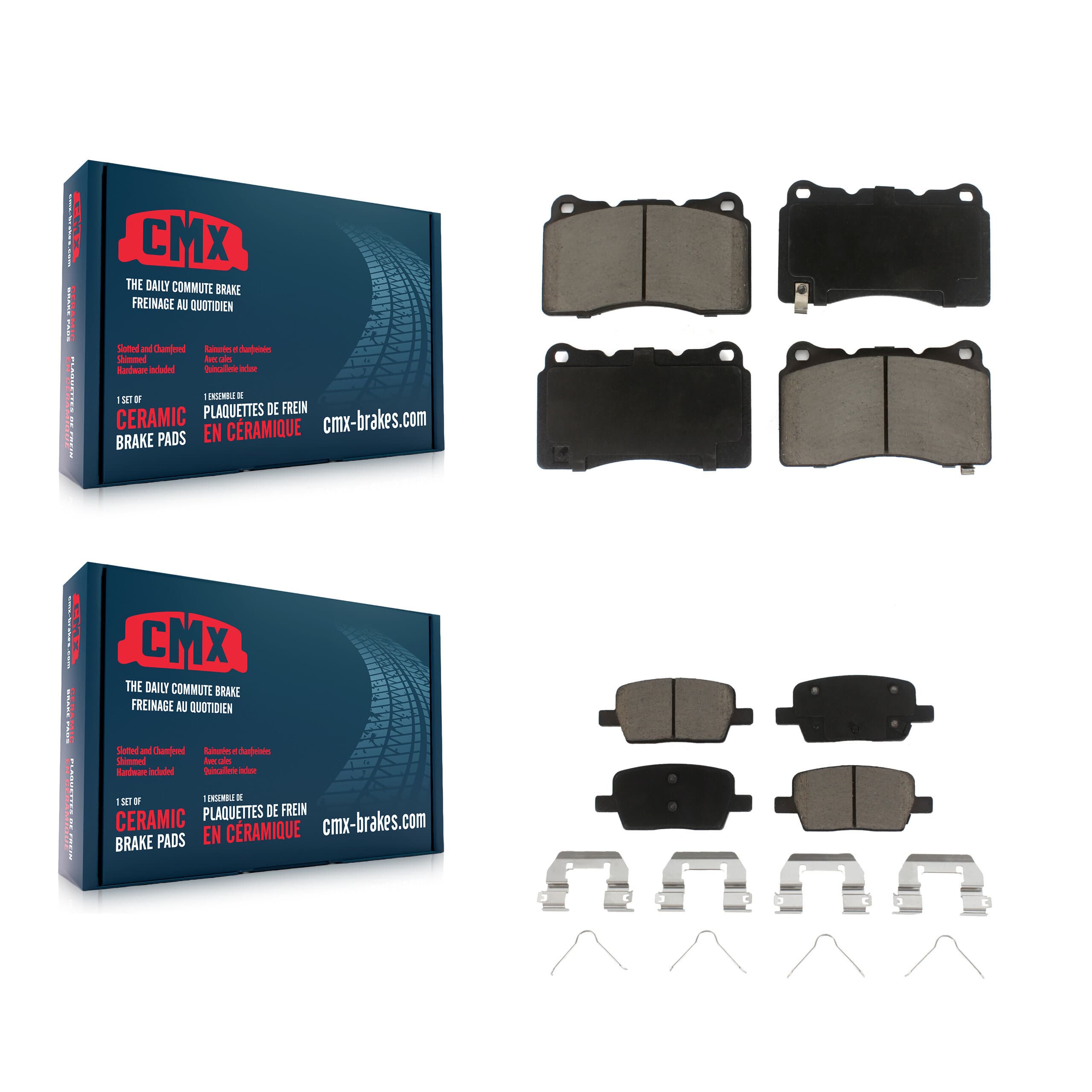 CMX - KCX-100242 - Front and Rear Disc Brake Pad Kits image 1