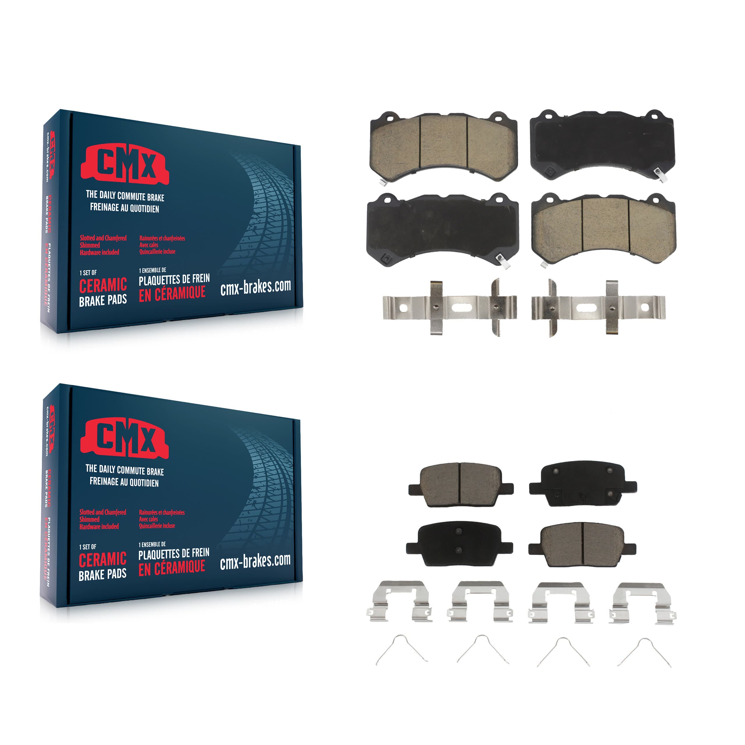 CMX - KCX-100243 - Front and Rear Disc Brake Pad Kits image 1