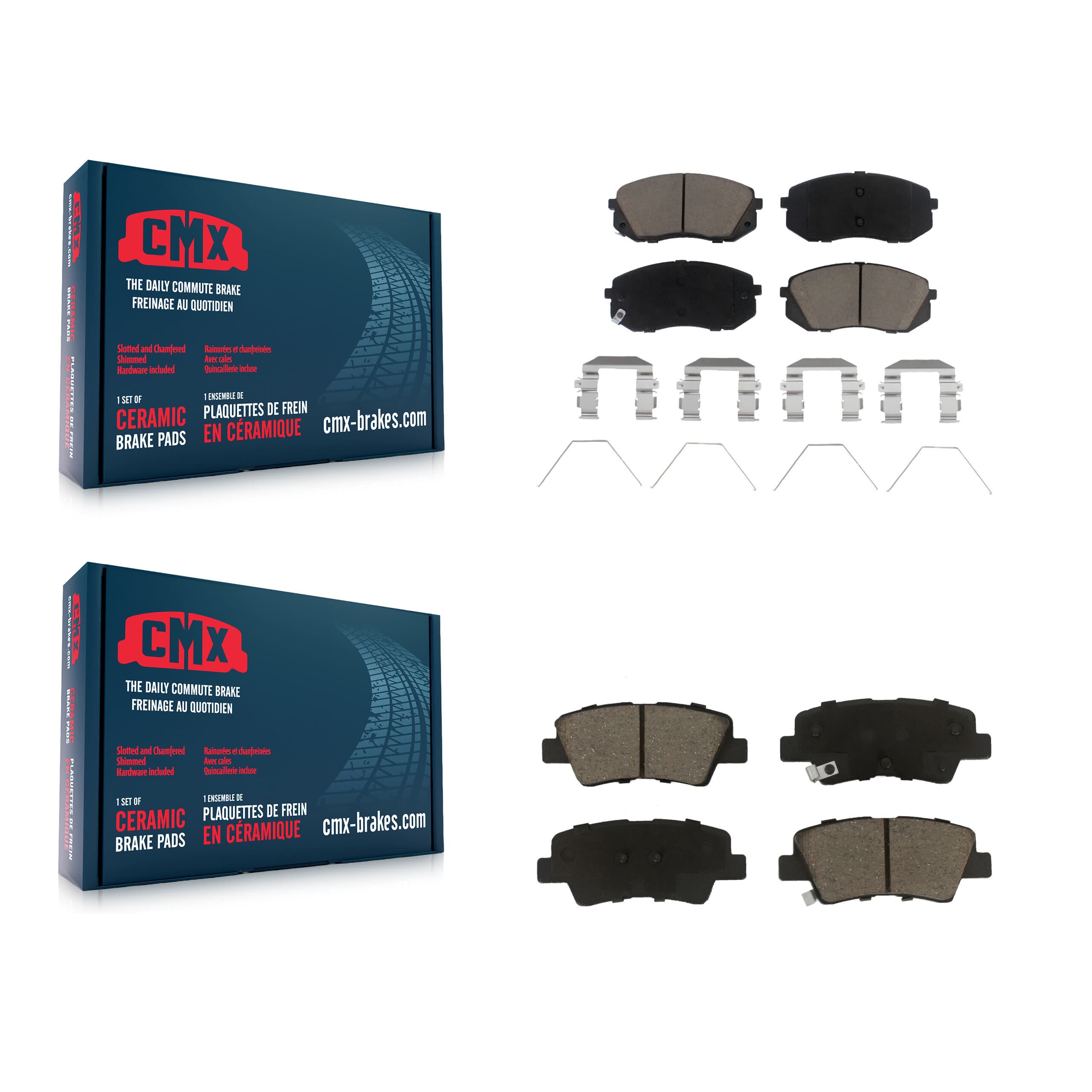 CMX - KCX-100244 - Front and Rear Disc Brake Pad Kits image 1