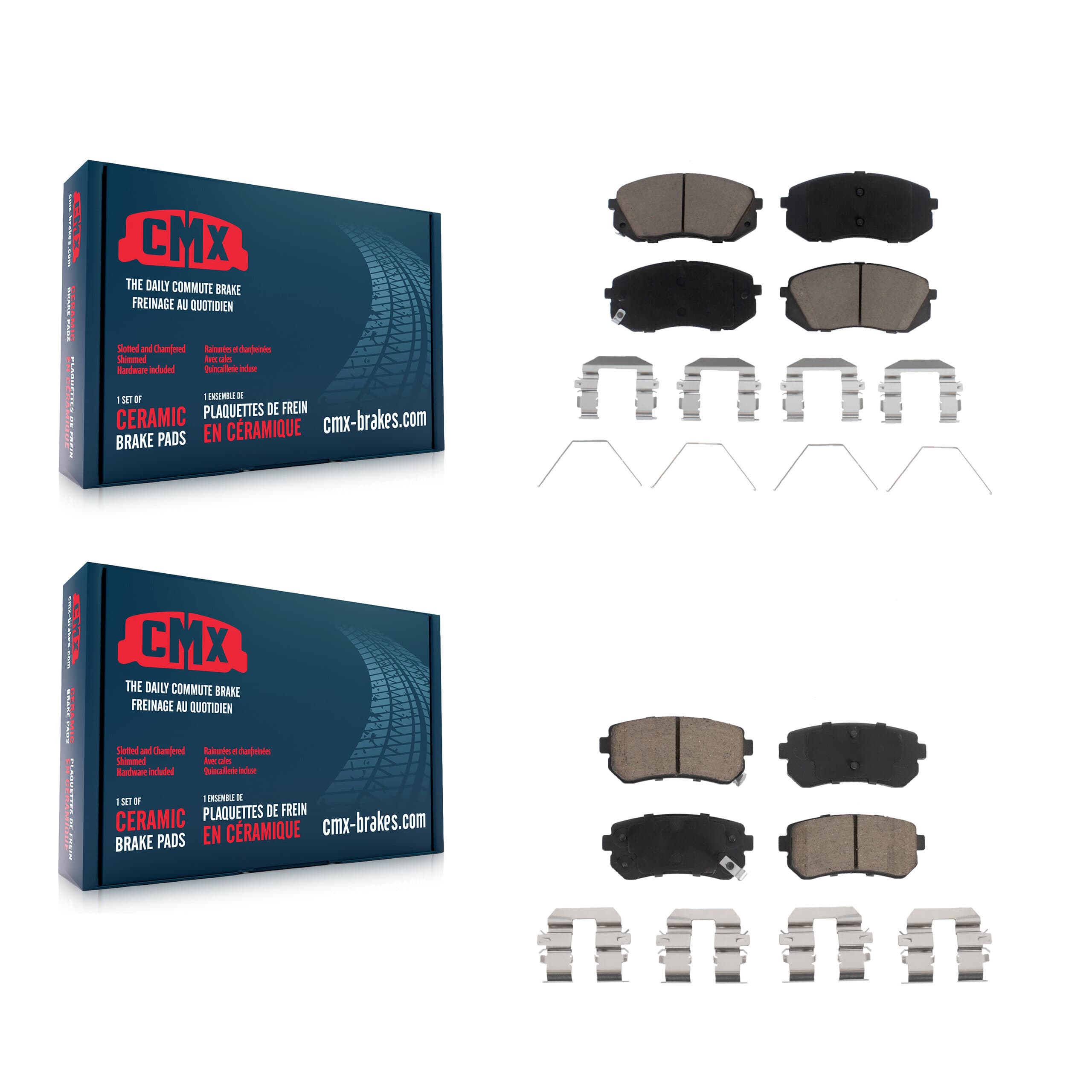 CMX - KCX-100245 - Front and Rear Disc Brake Pad Kits image 1