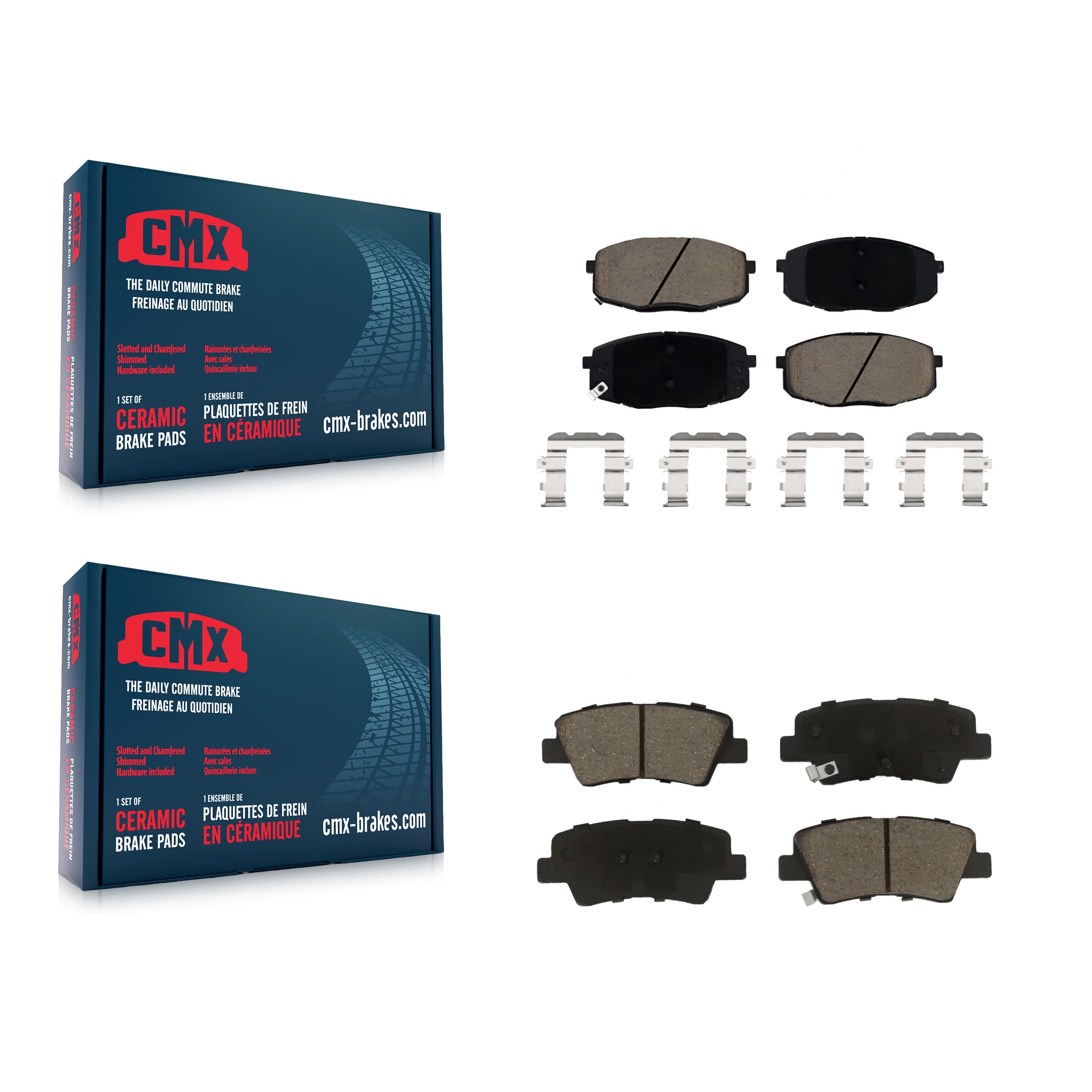 CMX - KCX-100248 - Front and Rear Disc Brake Pad Kits image 1