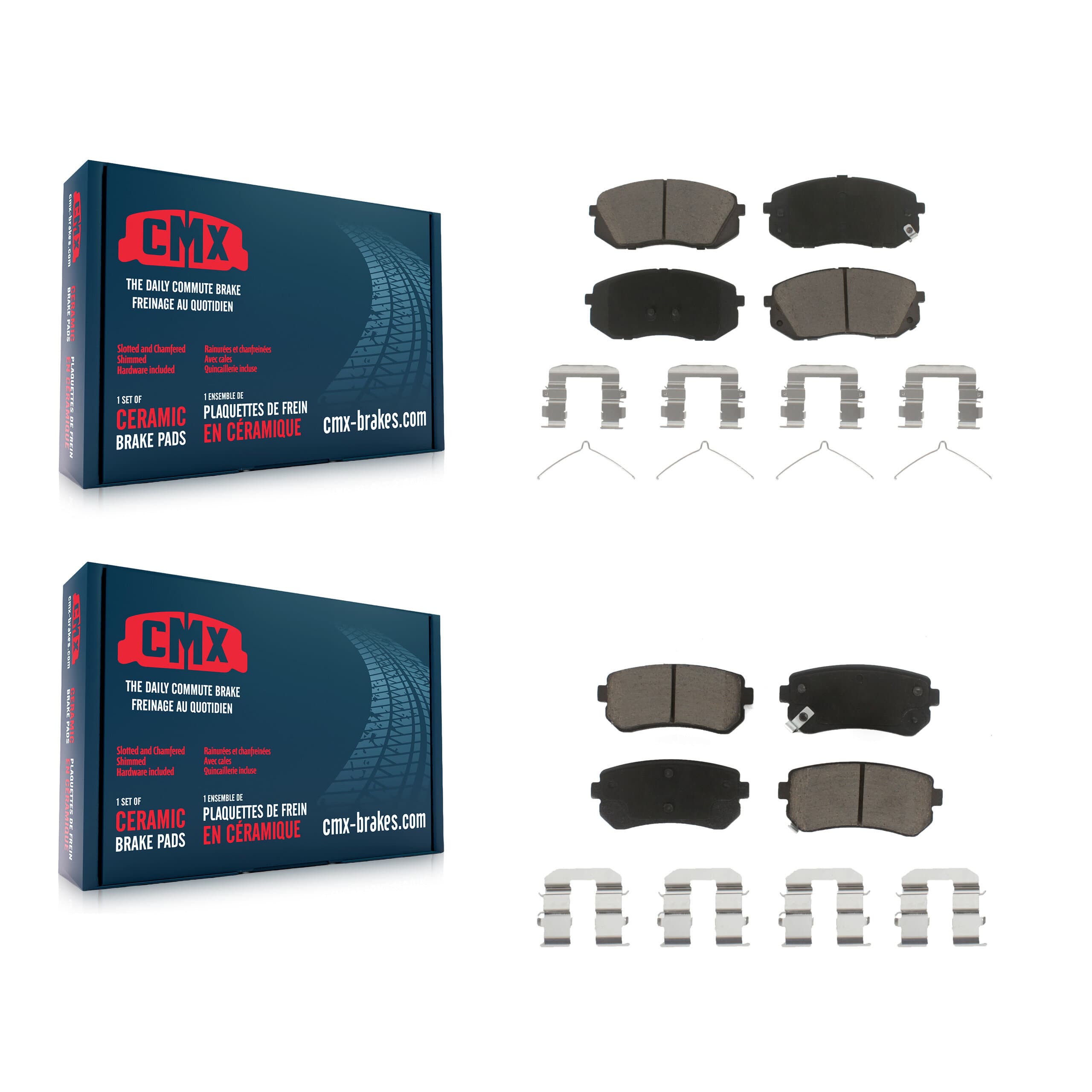 CMX - KCX-100250 - Front and Rear Disc Brake Pad Kits image 1