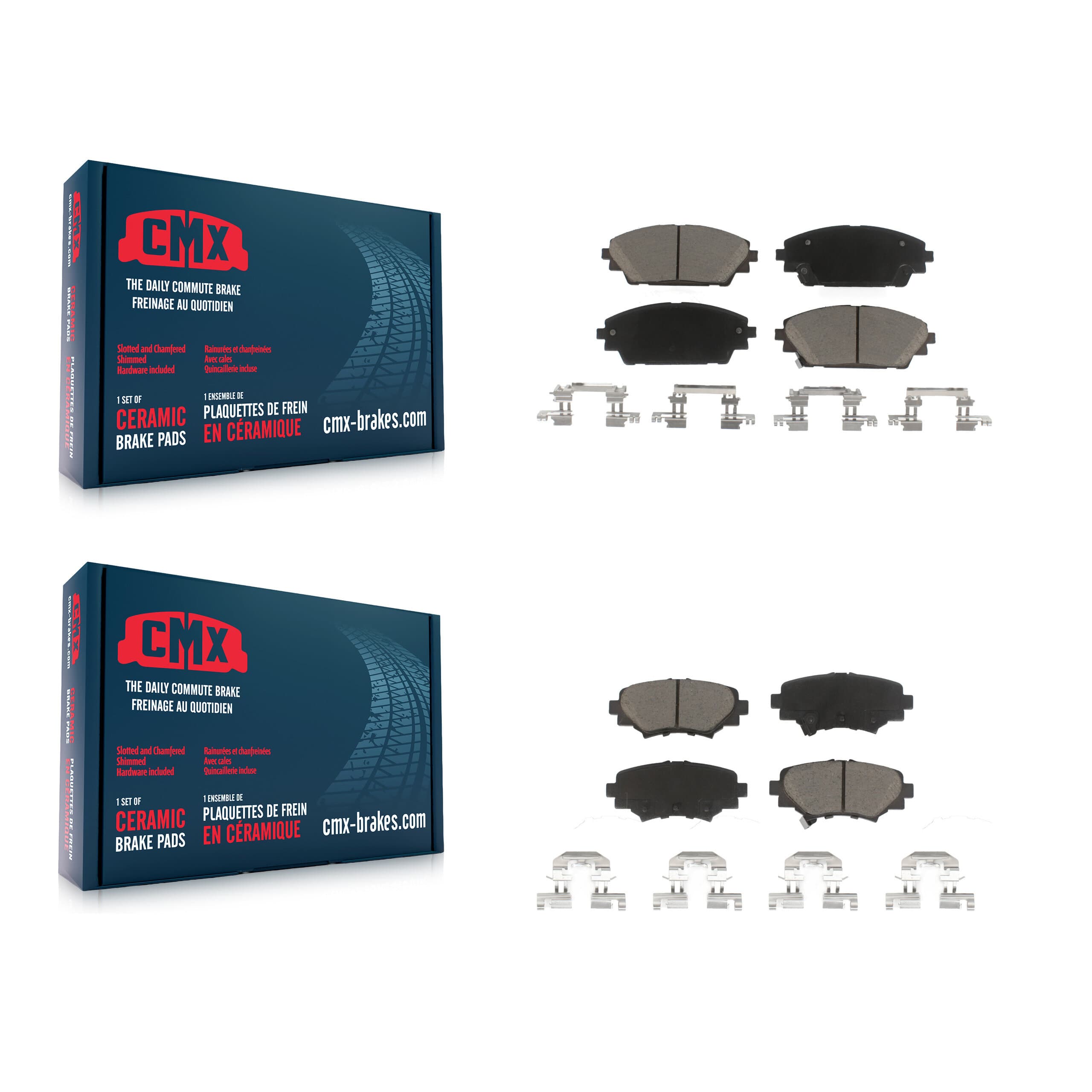 CMX - KCX-100253 - Front and Rear Disc Brake Pad Kits image 1
