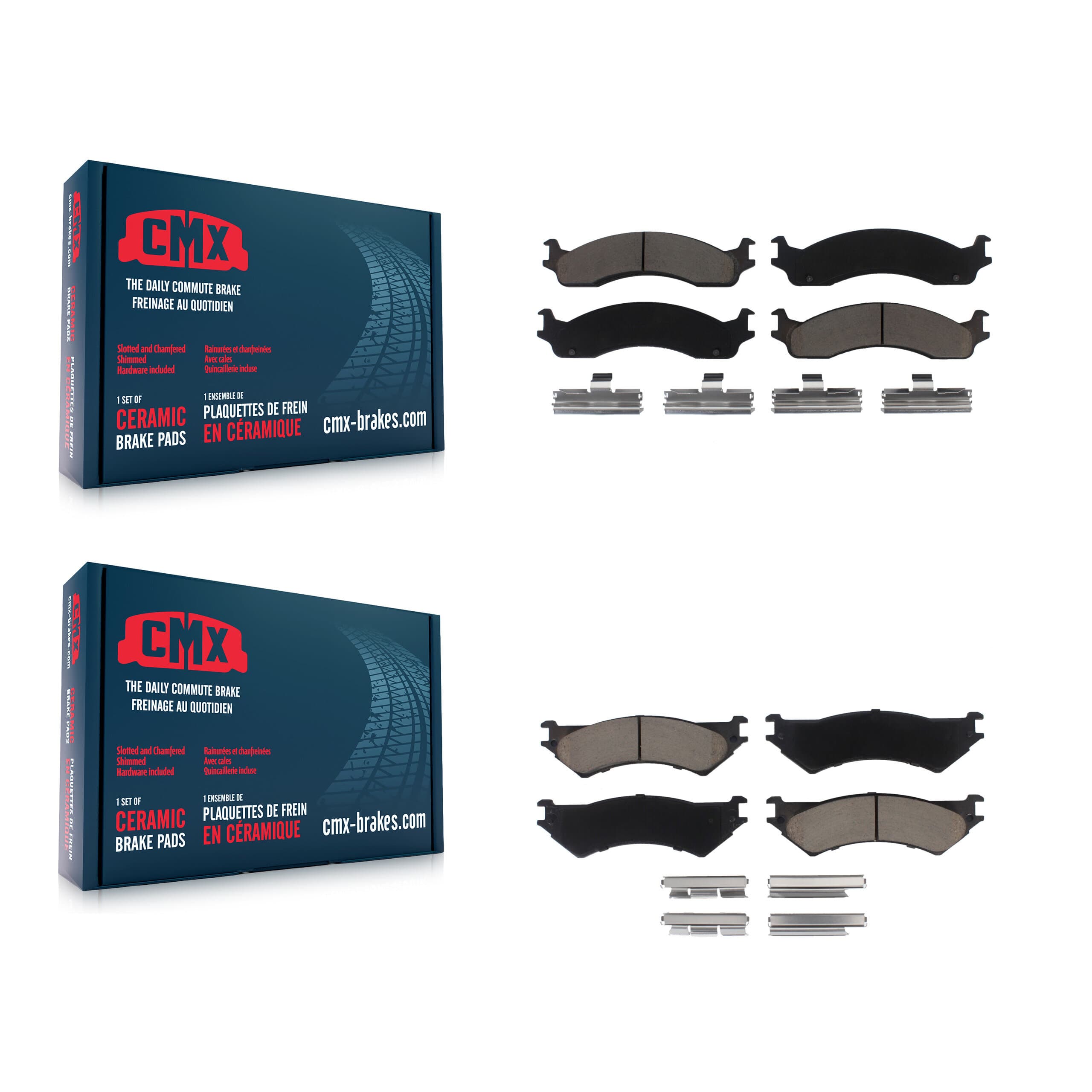 CMX - KCX-100258 - Front and Rear Disc Brake Pad Kits image 1
