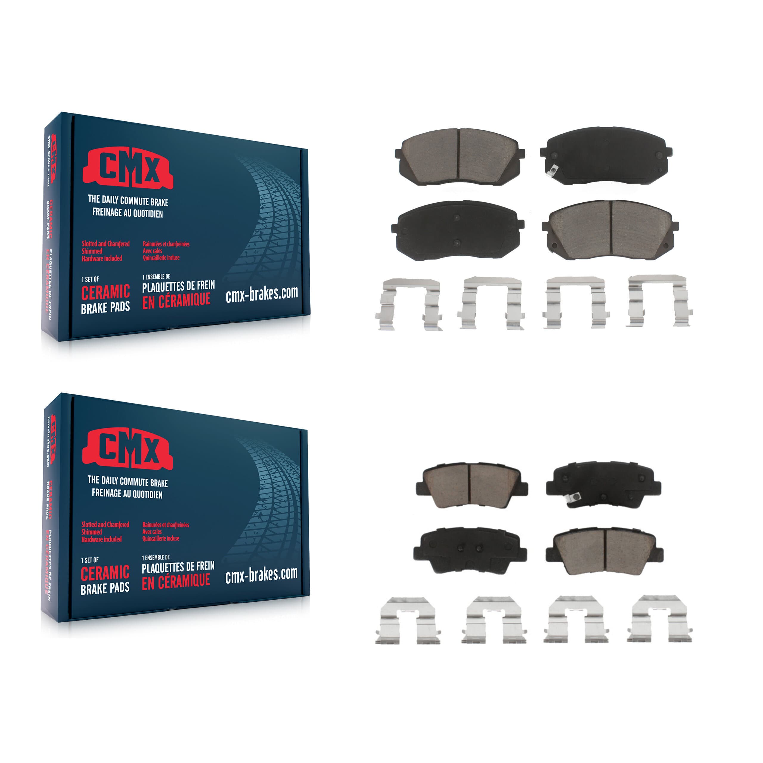 CMX - KCX-100266 - Front and Rear Disc Brake Pad Kits image 1