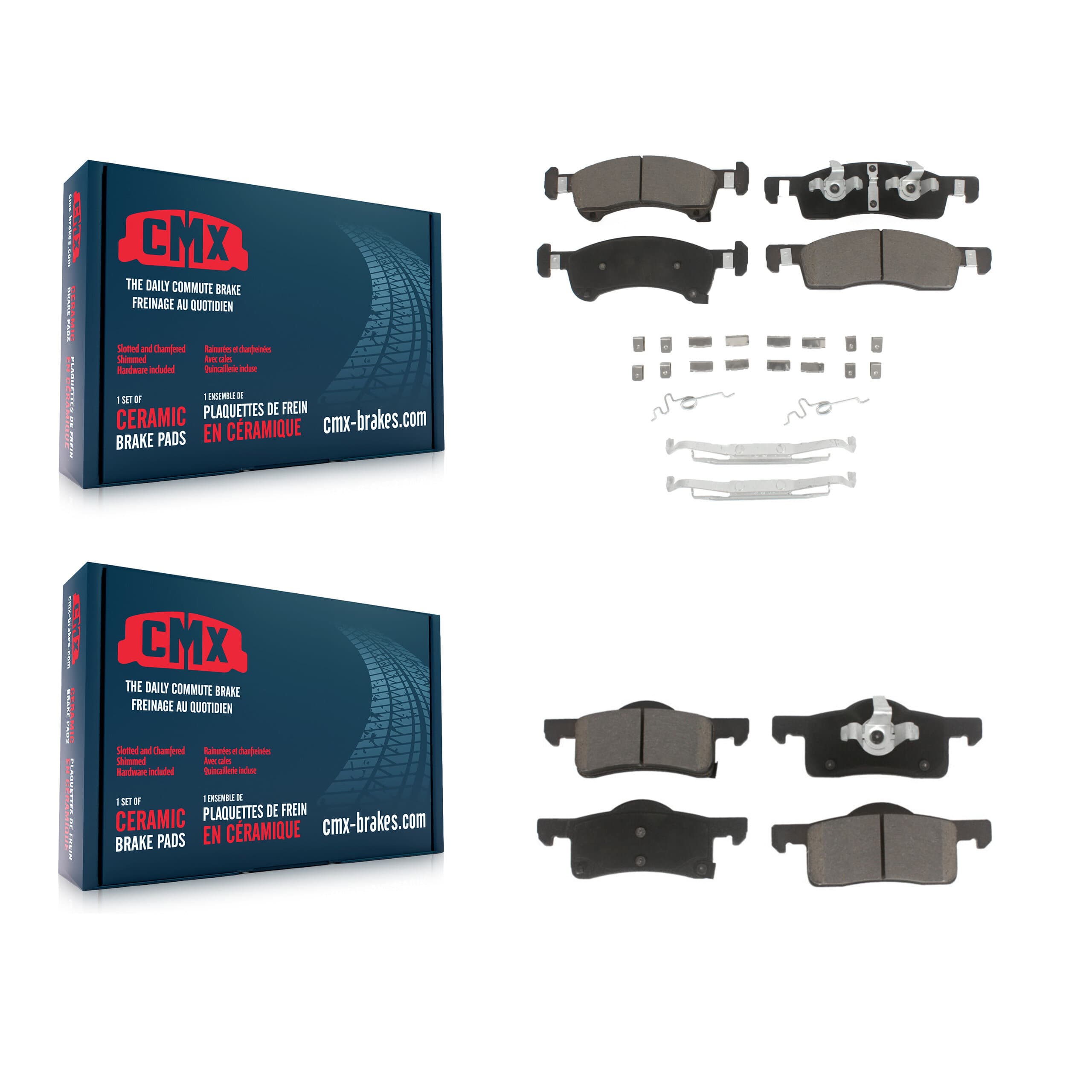 CMX - KCX-100267 - Front and Rear Disc Brake Pad Kits image 1