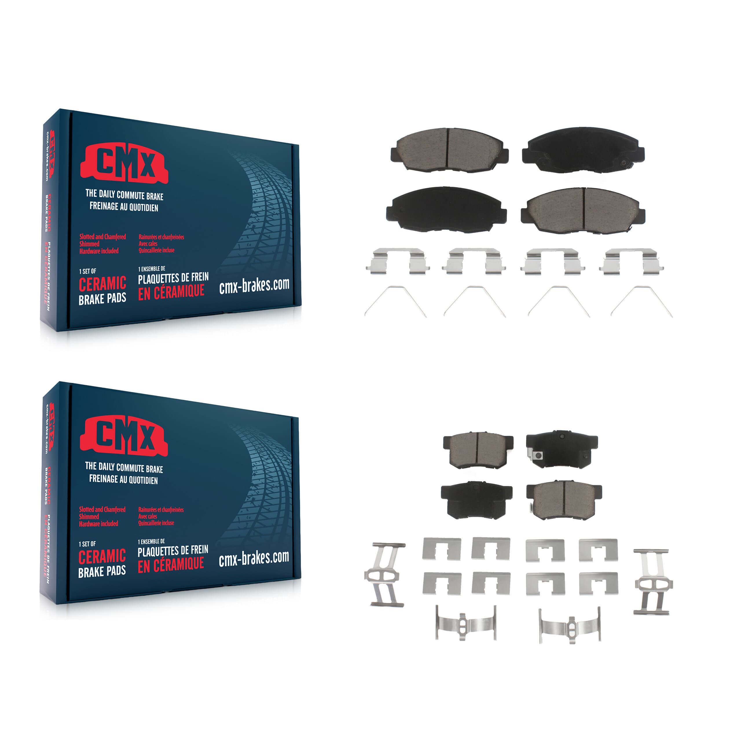 CMX - KCX-100268 - Front and Rear Disc Brake Pad Kits image 1