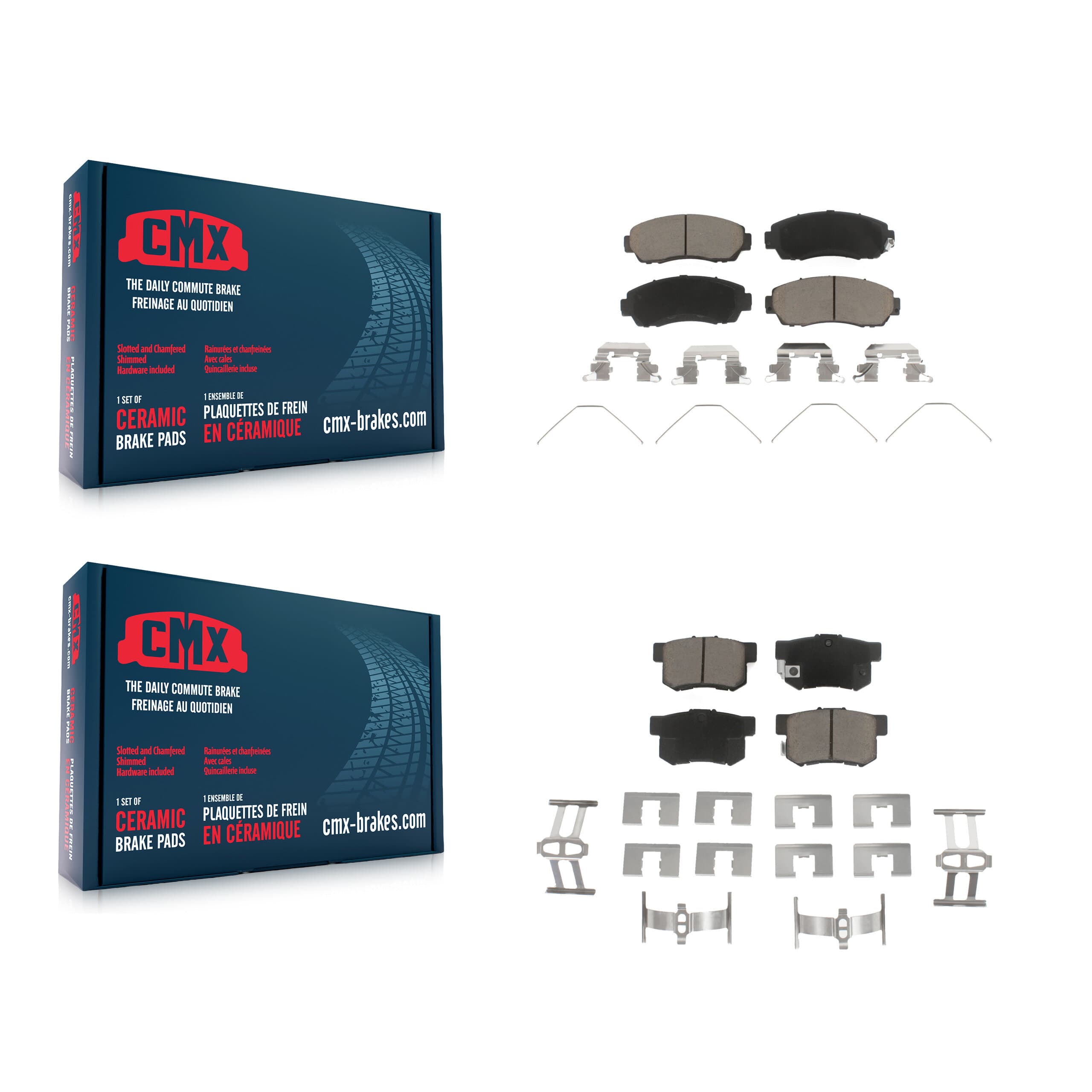 CMX - KCX-100269 - Front and Rear Disc Brake Pad Kits image 1
