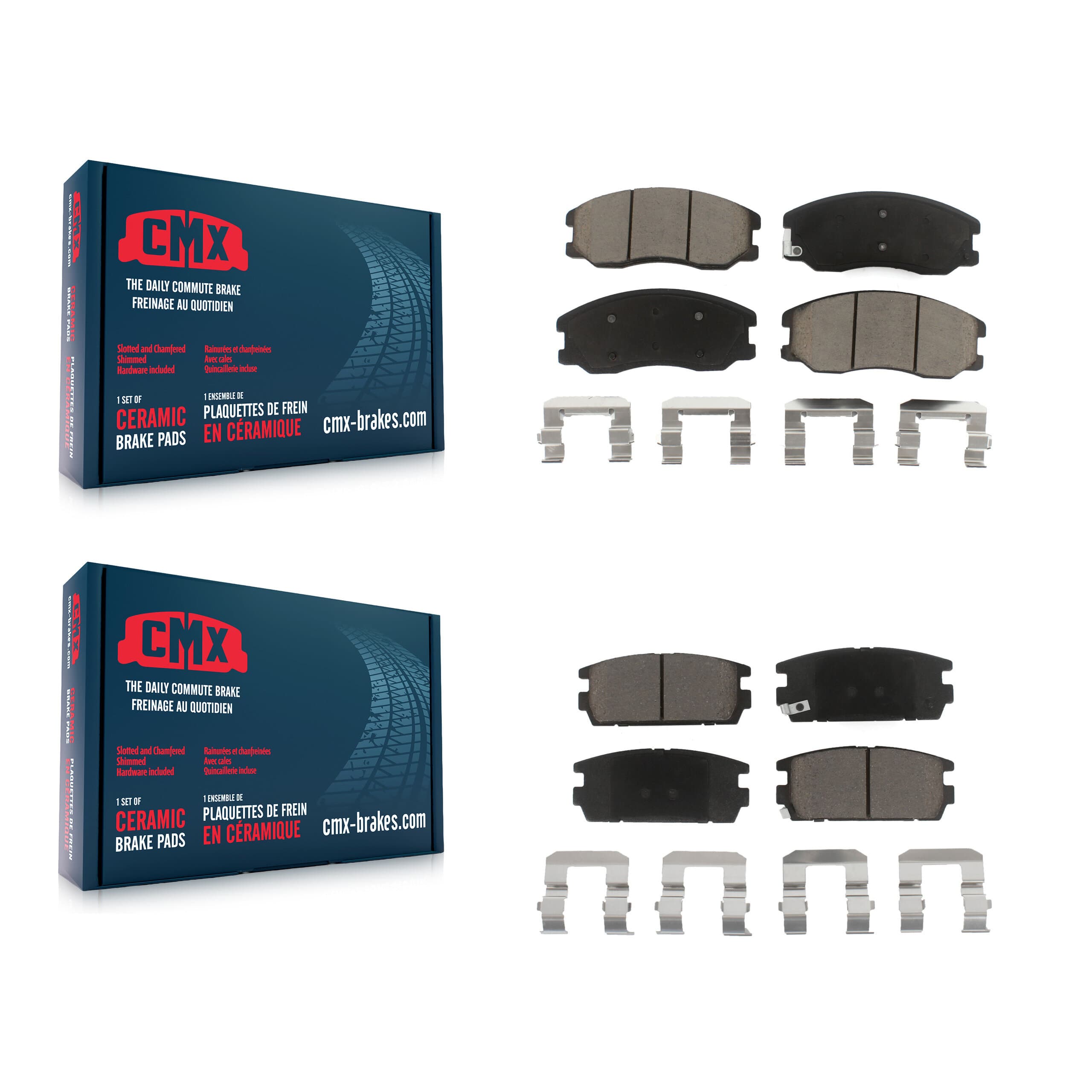 CMX - KCX-100273 - Front and Rear Disc Brake Pad Kits image 1