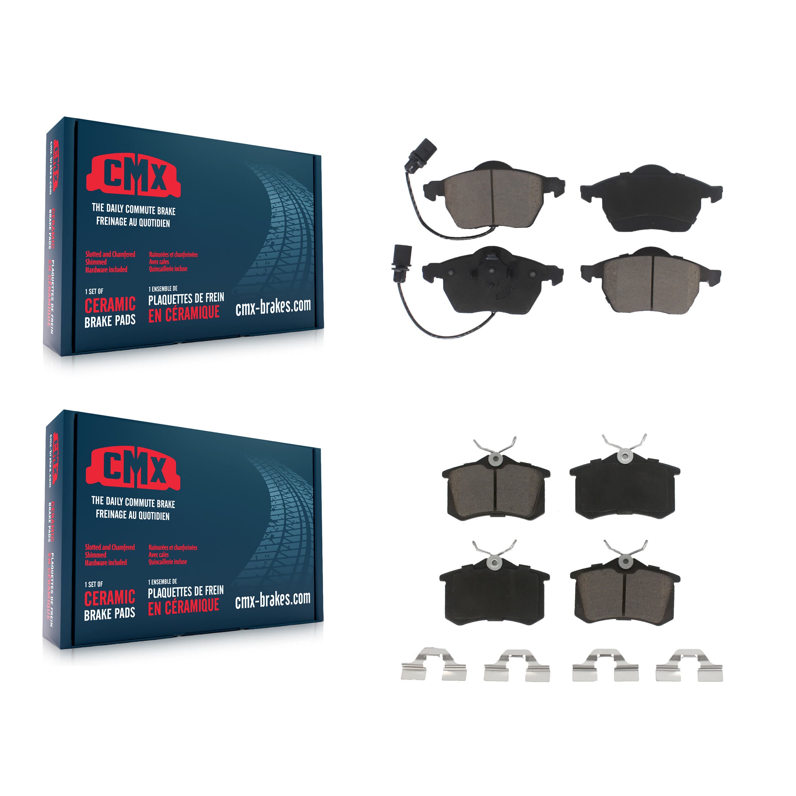 CMX - KCX-100277 - Front and Rear Disc Brake Pad Kits image 1