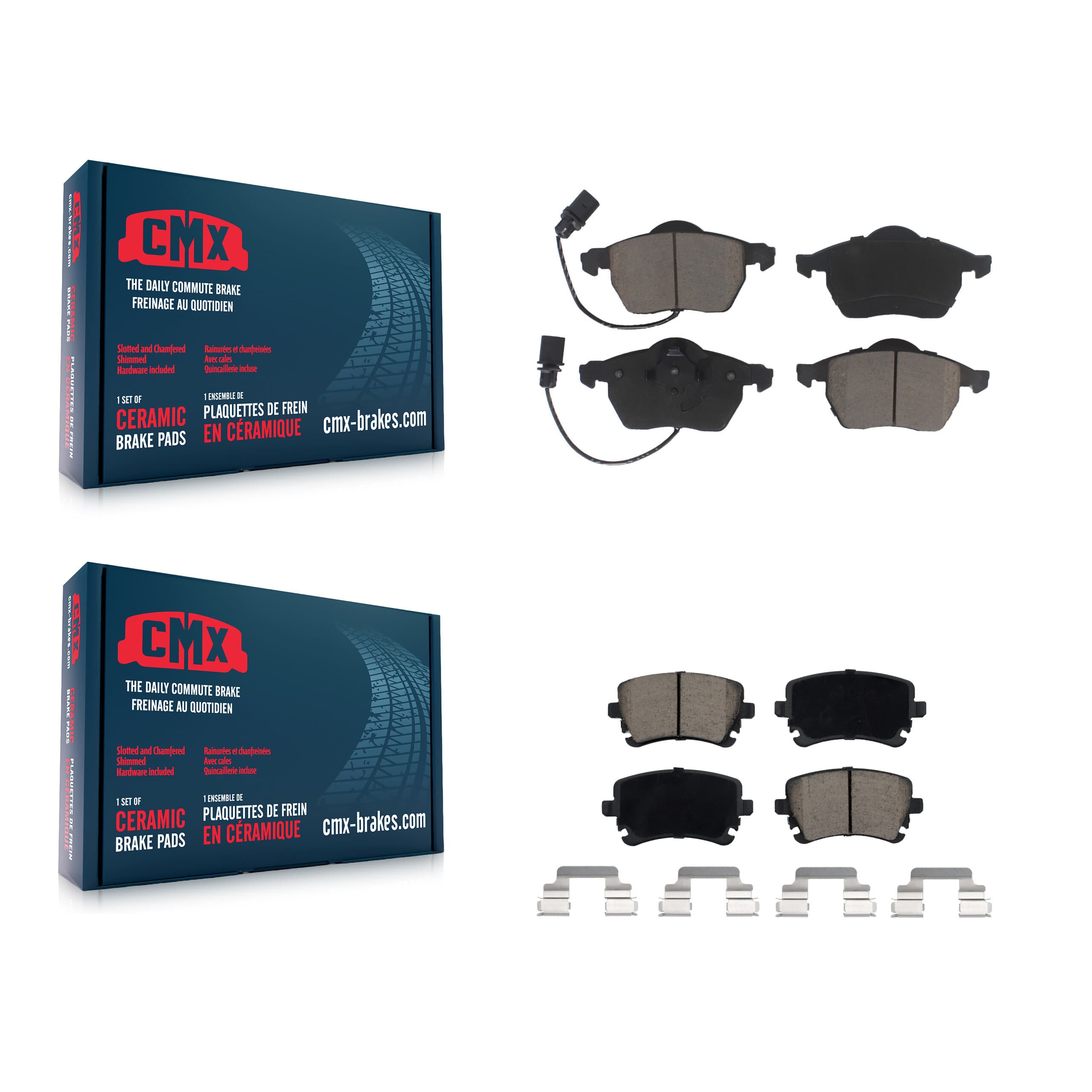 CMX - KCX-100278 - Front and Rear Disc Brake Pad Kits image 1
