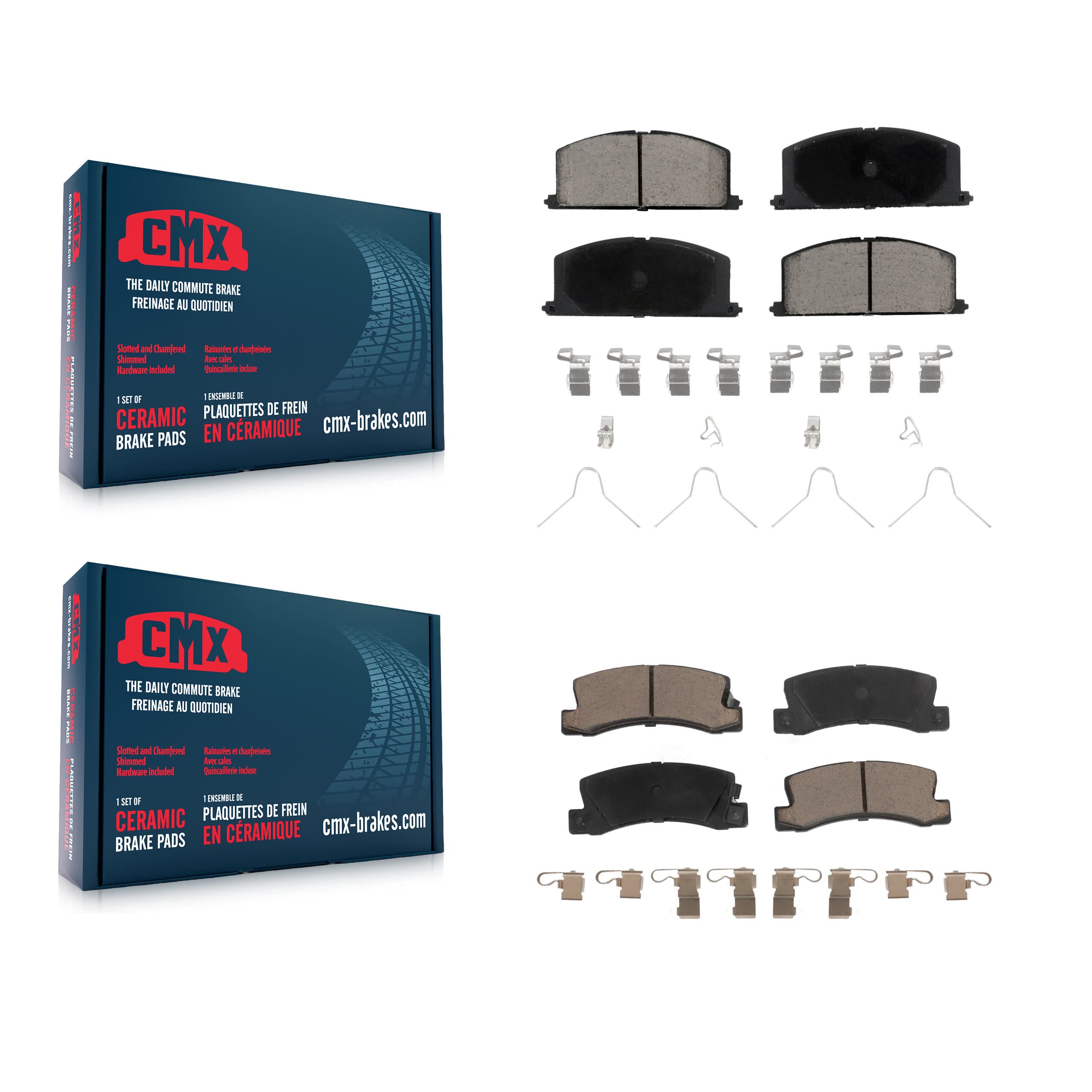 CMX - KCX-100280 - Front and Rear Disc Brake Pad Kits image 1