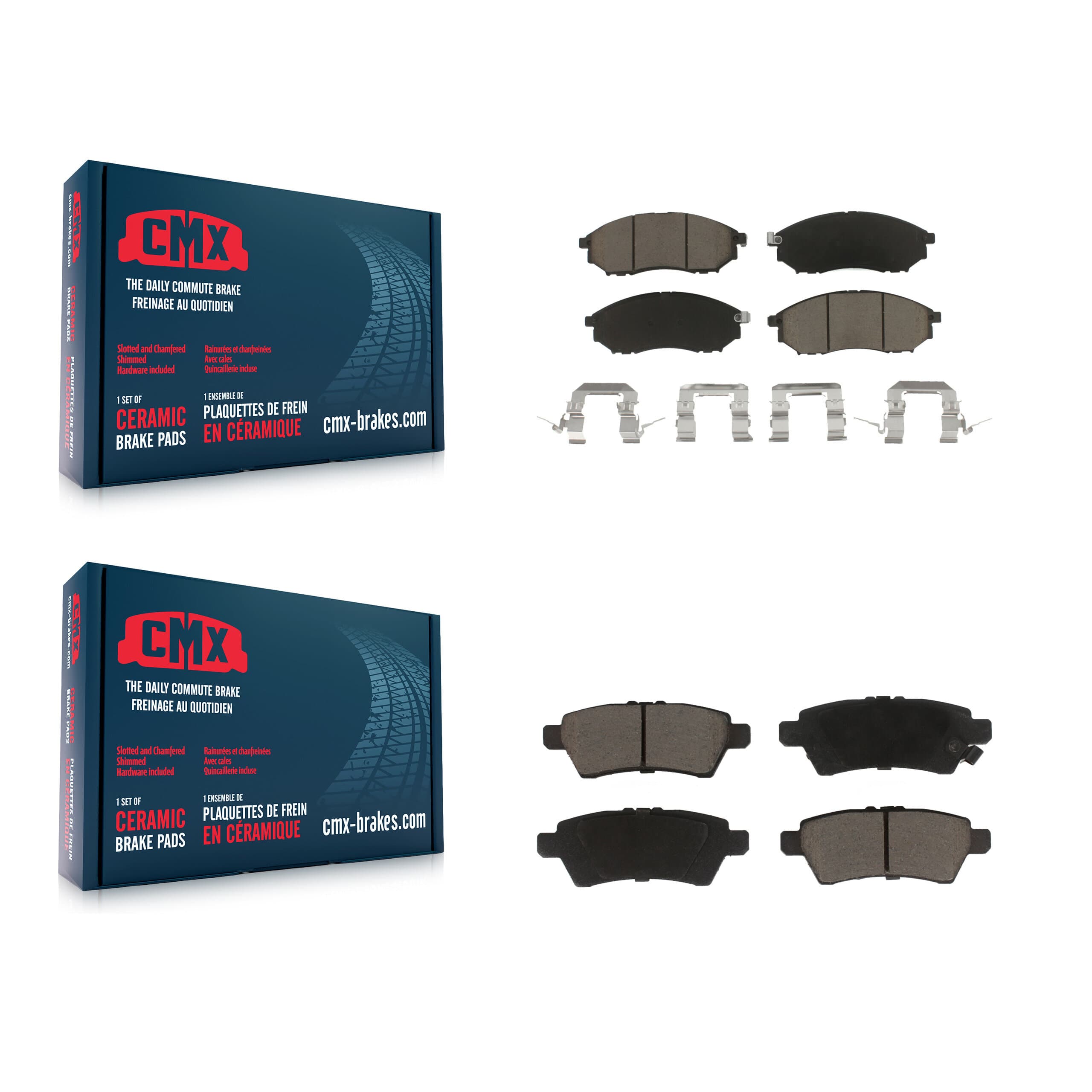 CMX - KCX-100283 - Front and Rear Disc Brake Pad Kits image 1
