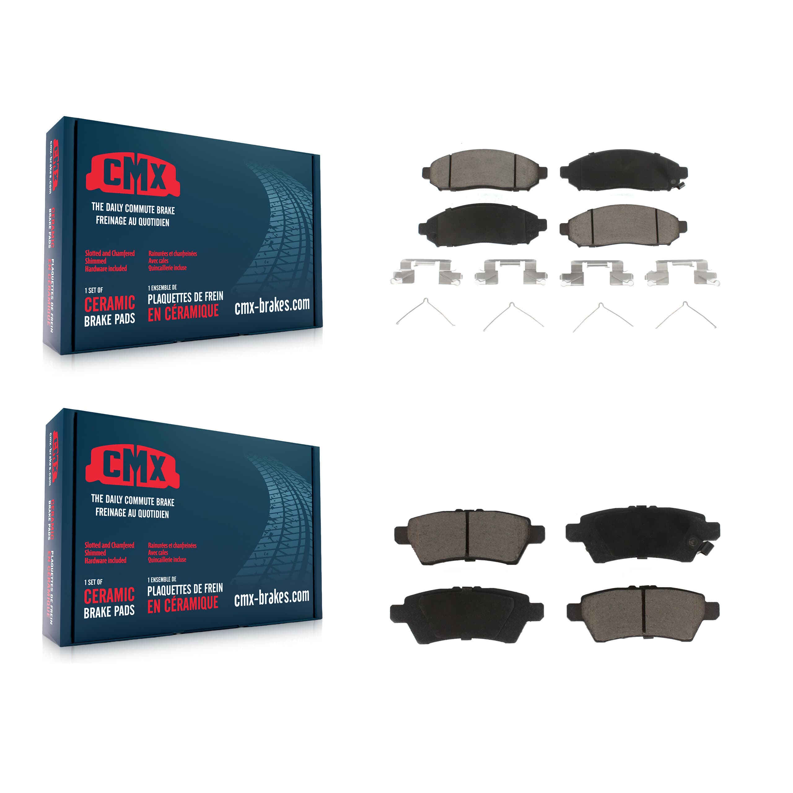 CMX - KCX-100284 - Front and Rear Disc Brake Pad Kits image 1