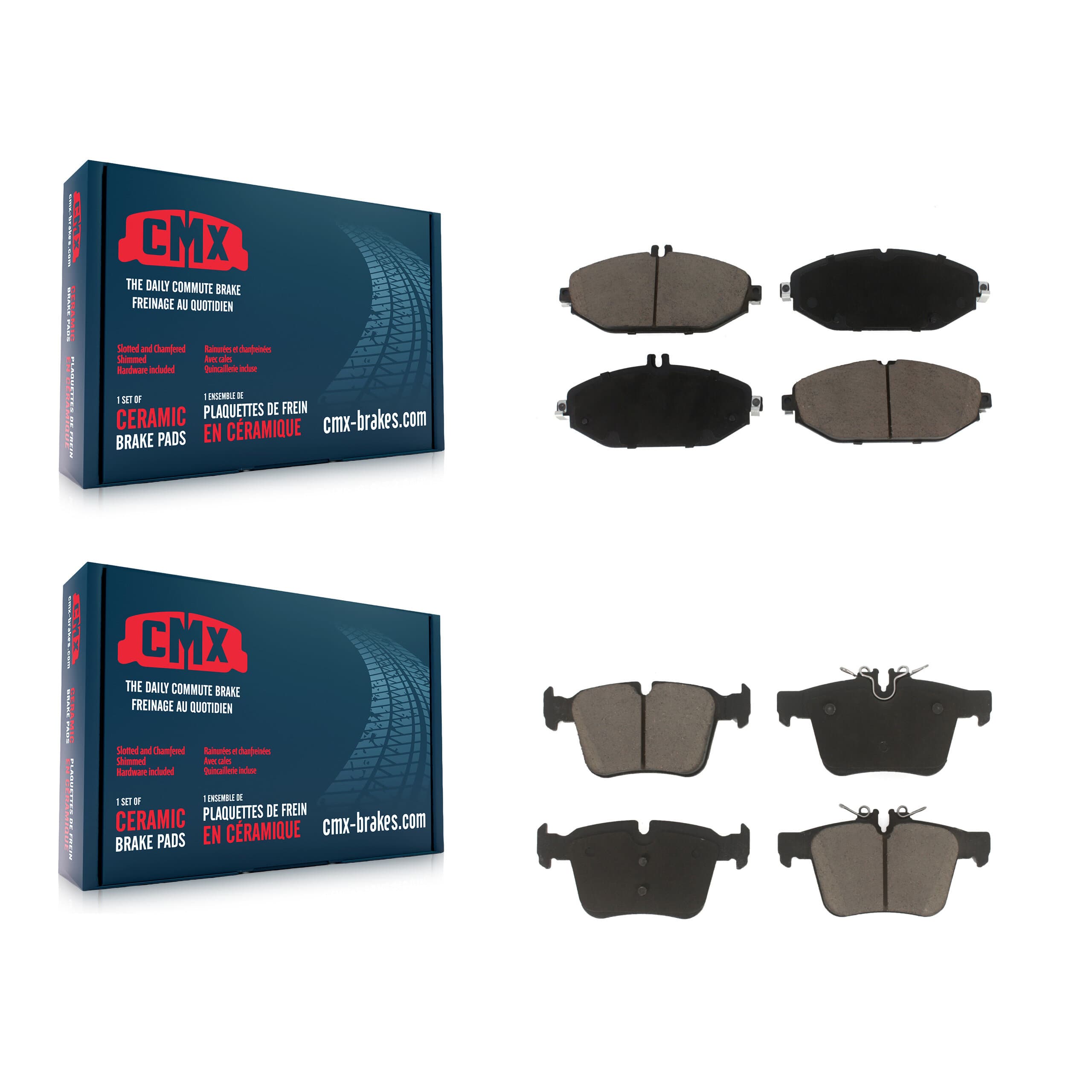 CMX - KCX-100285 - Front and Rear Disc Brake Pad Kits image 1