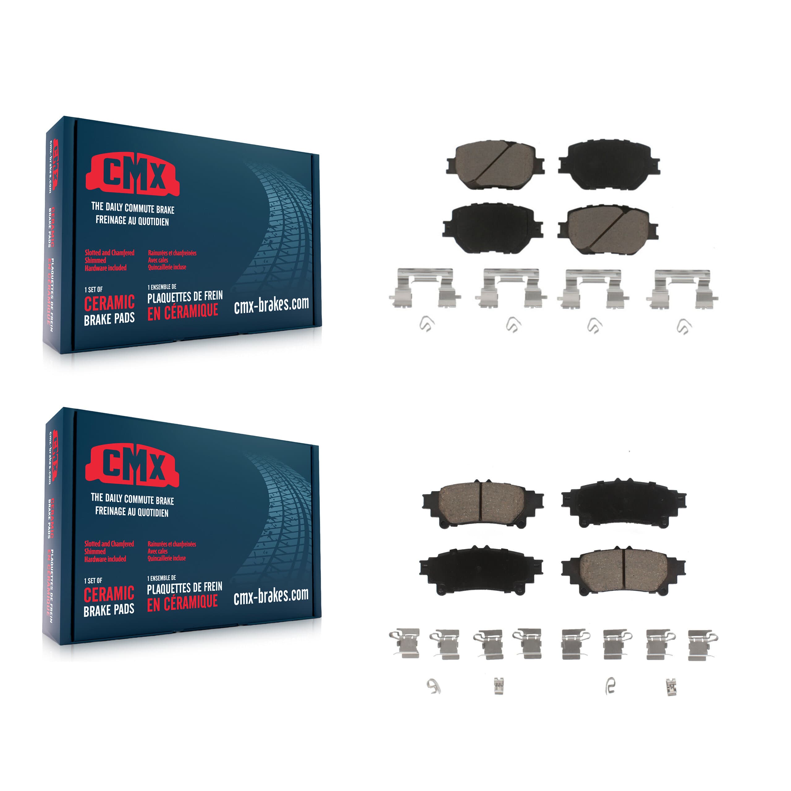 CMX - KCX-100287 - Front and Rear Disc Brake Pad Kits image 1