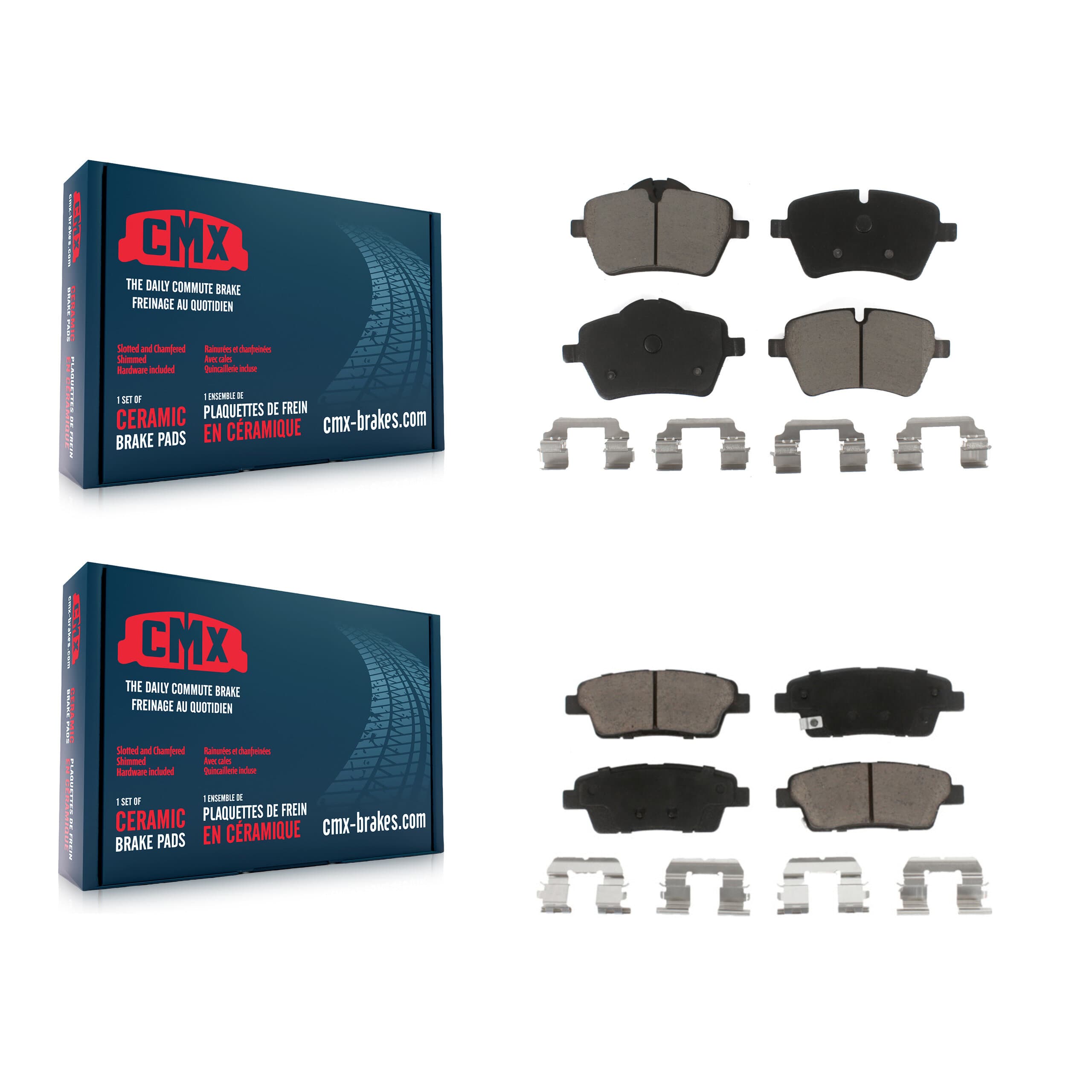 CMX - KCX-100295 - Front and Rear Disc Brake Pad Kits image 1