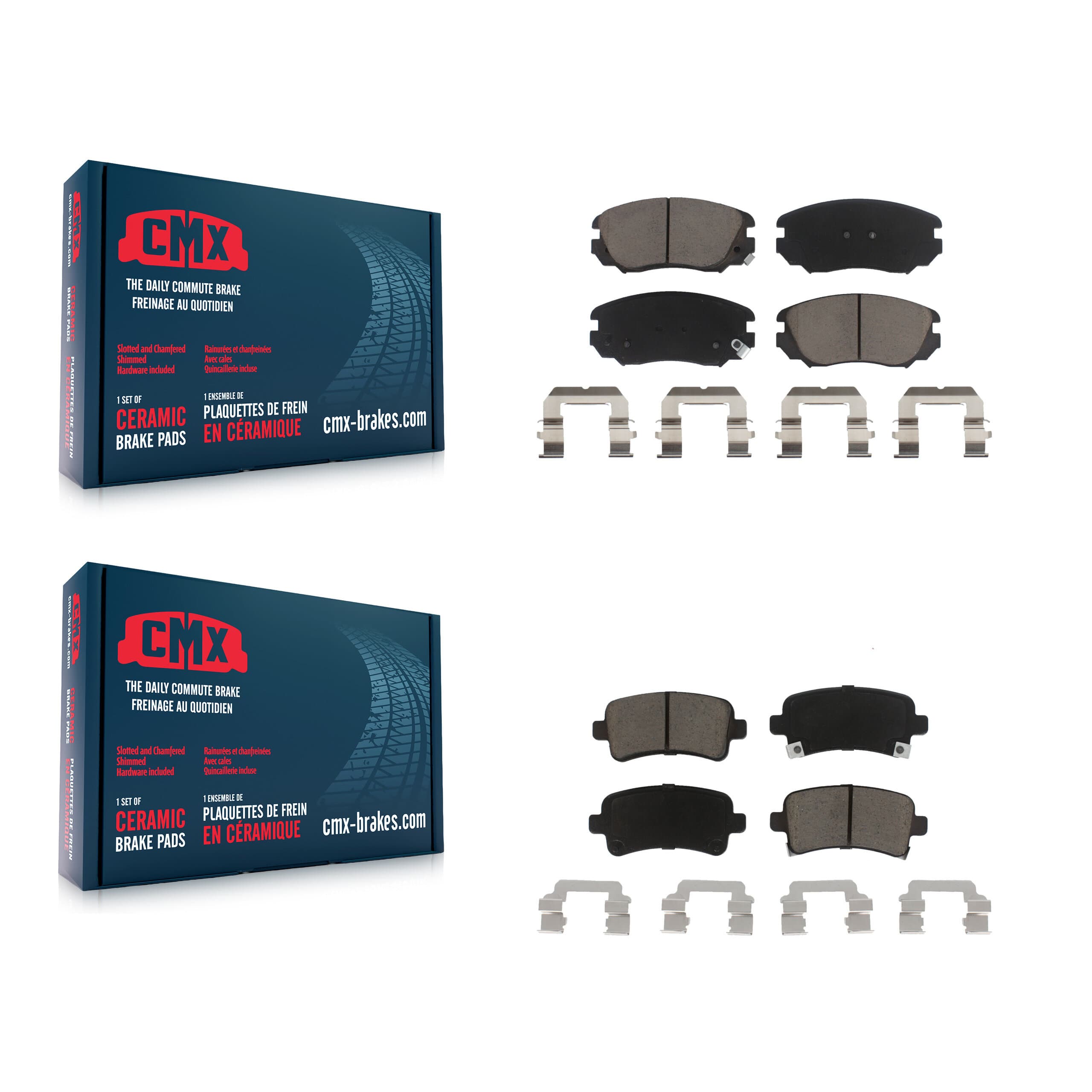 CMX - KCX-100302 - Front and Rear Disc Brake Pad Kits image 1