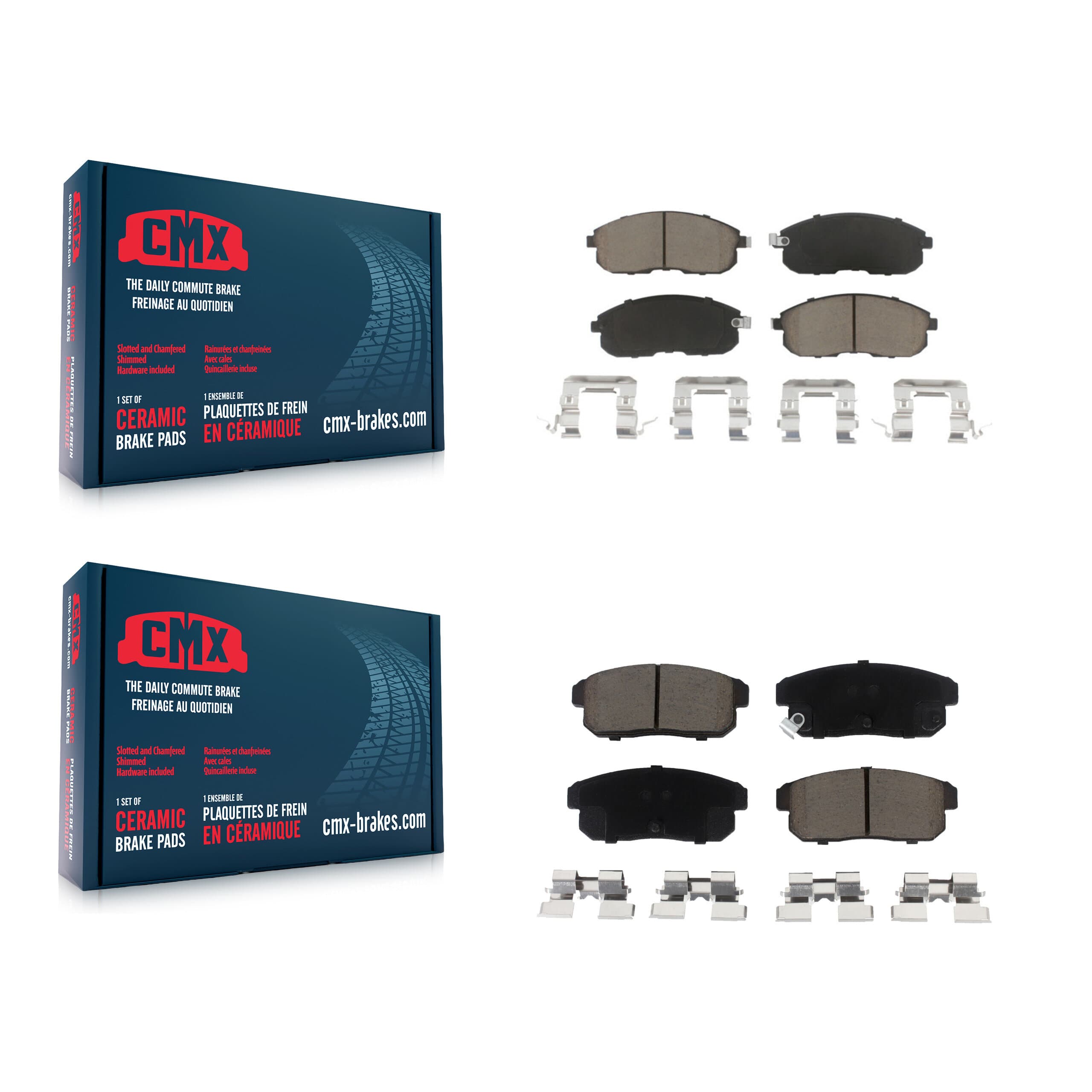 CMX - KCX-100303 - Front and Rear Disc Brake Pad Kits image 1