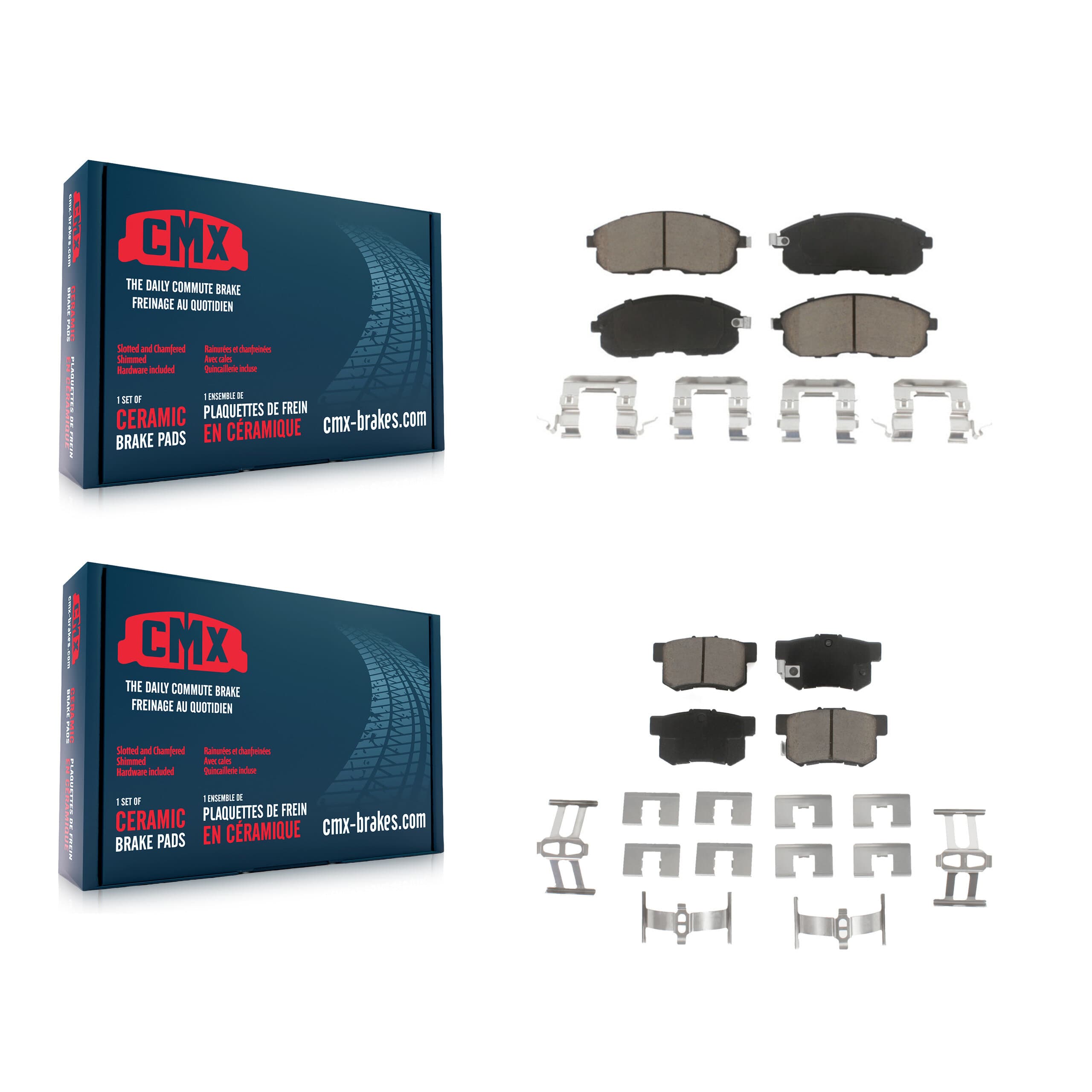 CMX - KCX-100305 - Front and Rear Disc Brake Pad Kits image 1