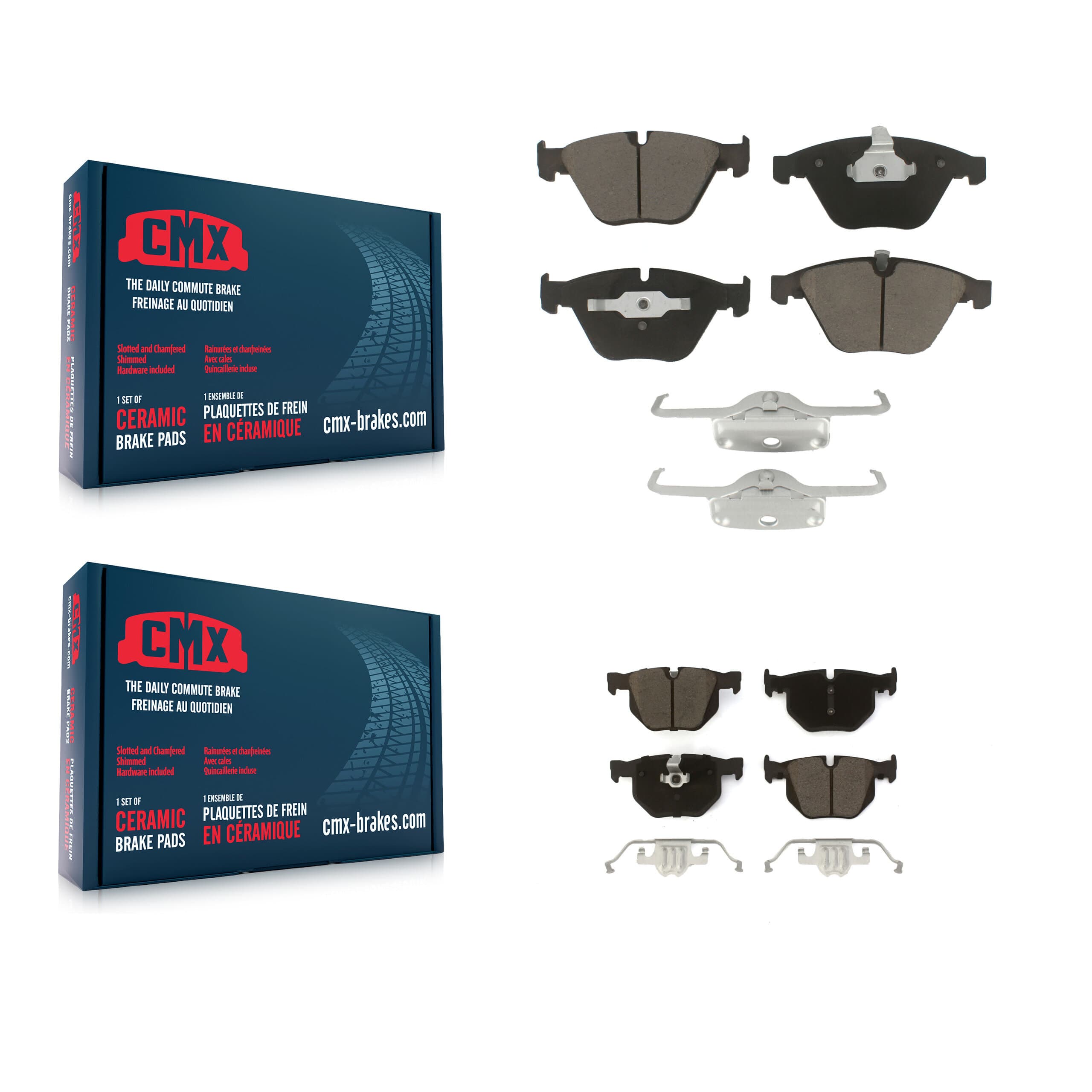 CMX - KCX-100311 - Front and Rear Disc Brake Pad Kits image 1