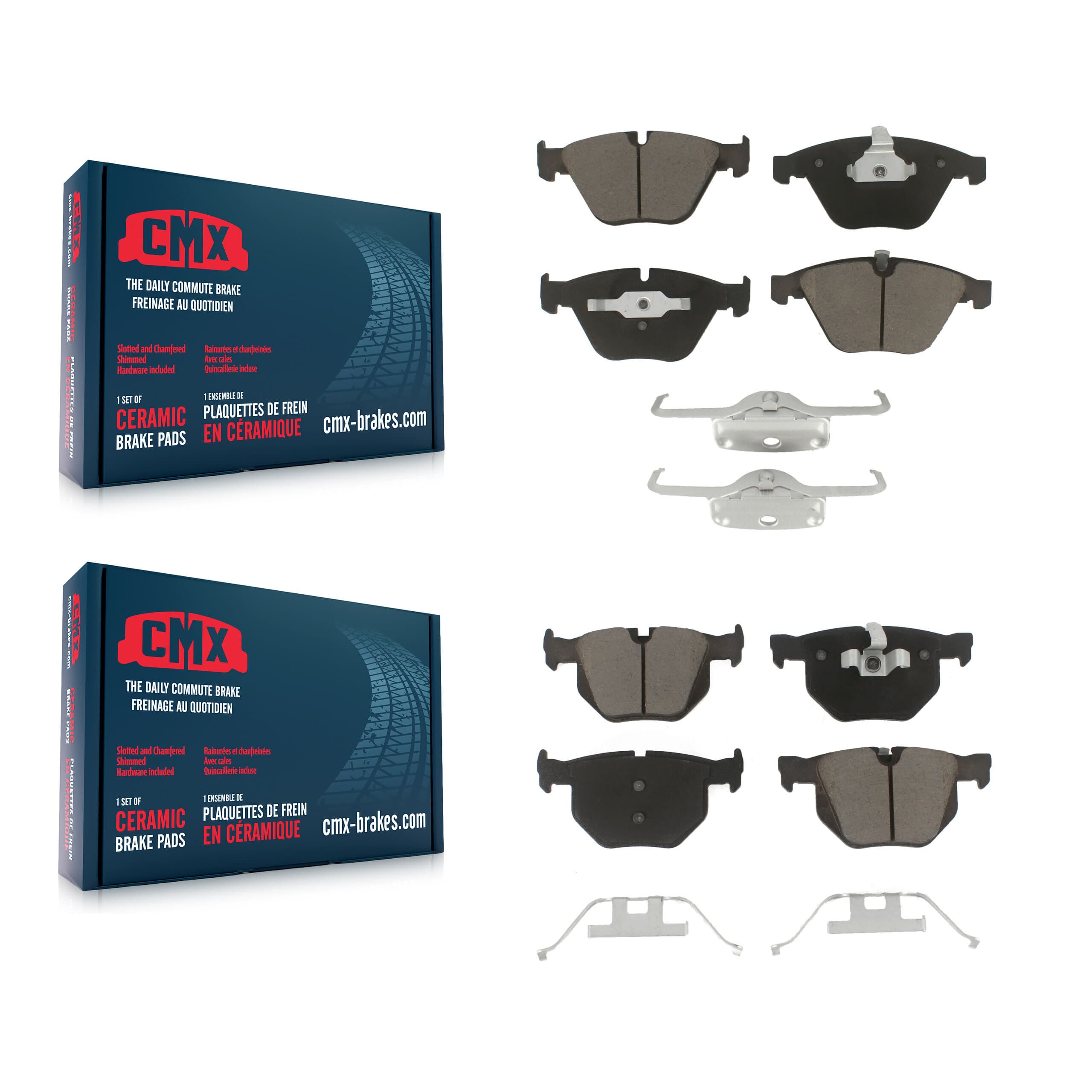 CMX - KCX-100312 - Front and Rear Disc Brake Pad Kits image 1
