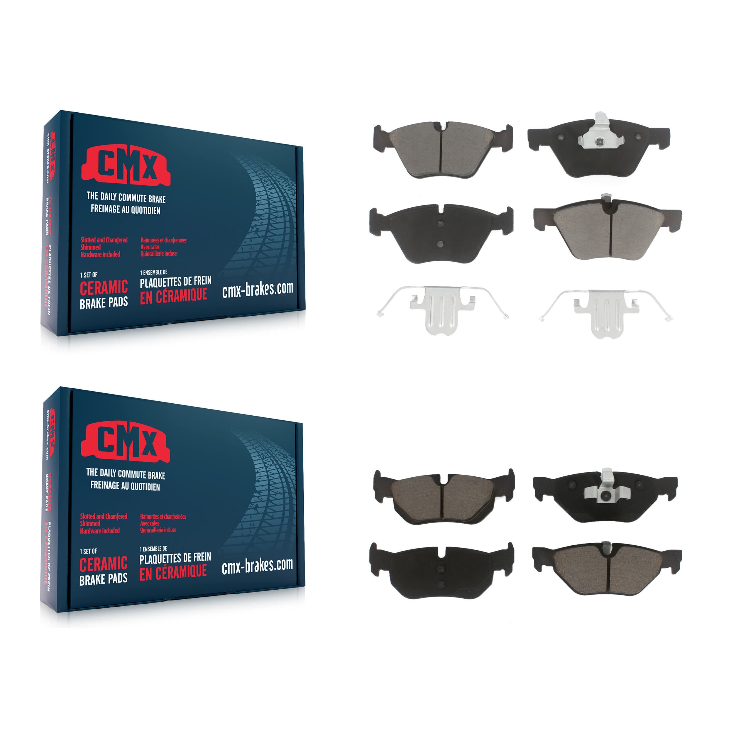 CMX - KCX-100315 - Front and Rear Disc Brake Pad Kits image 1
