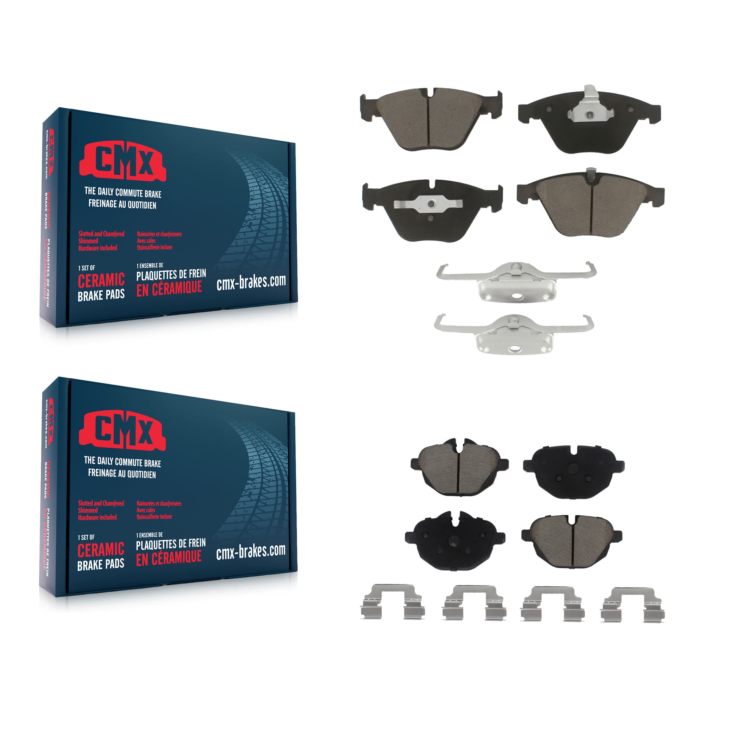 CMX - KCX-100317 - Front and Rear Disc Brake Pad Kits image 1