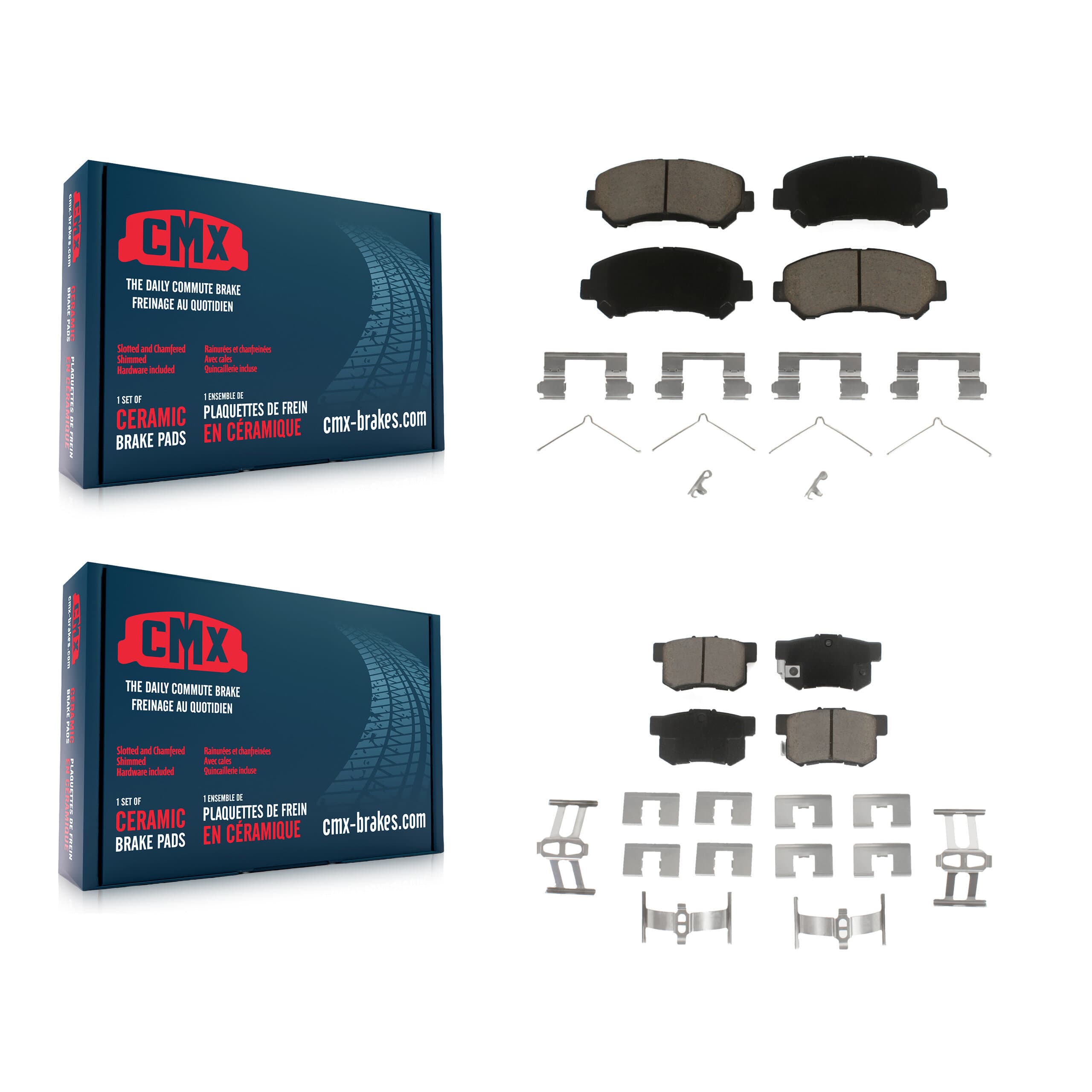 CMX - KCX-100320 - Front and Rear Disc Brake Pad Kits image 1