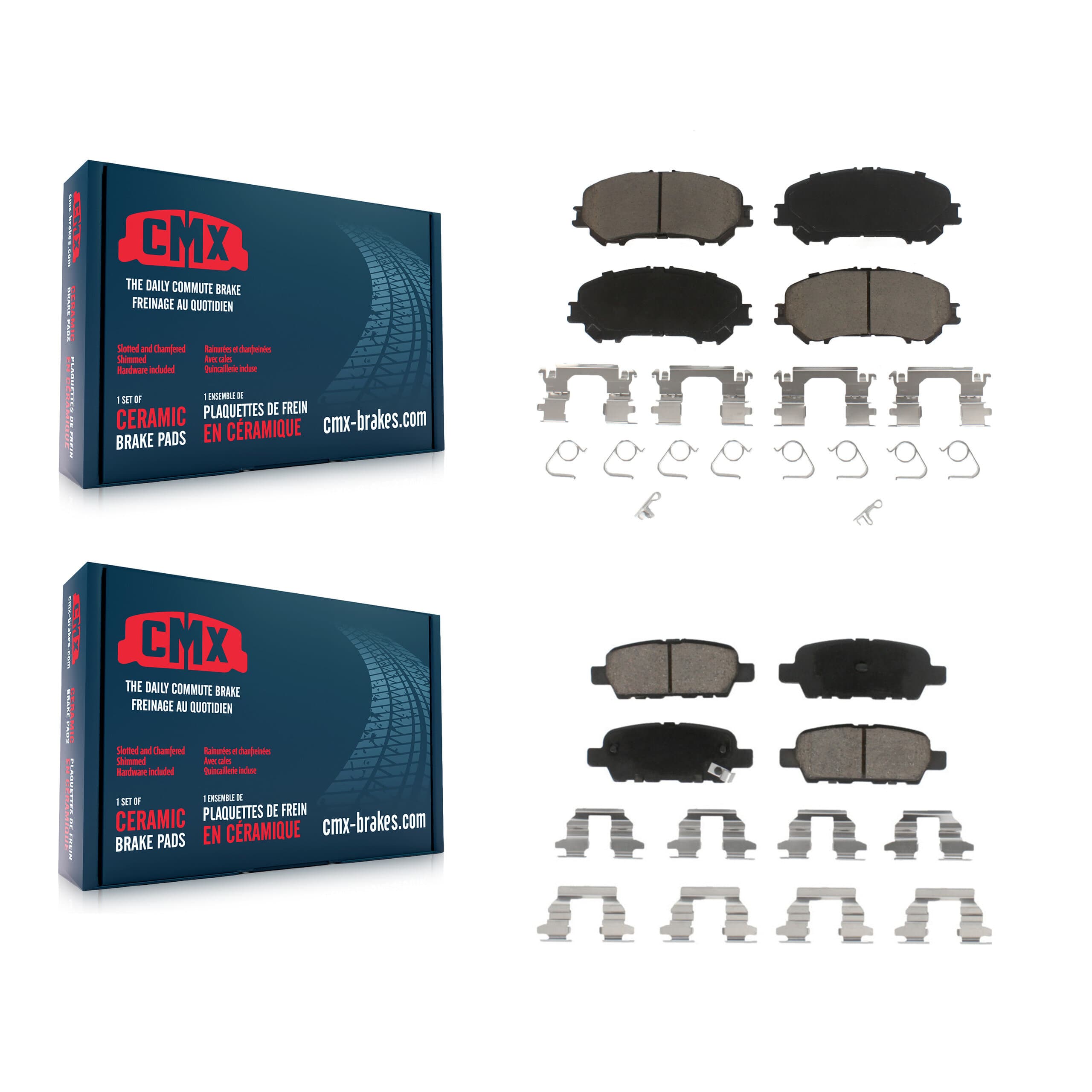 CMX - KCX-100323 - Front and Rear Disc Brake Pad Kits image 1