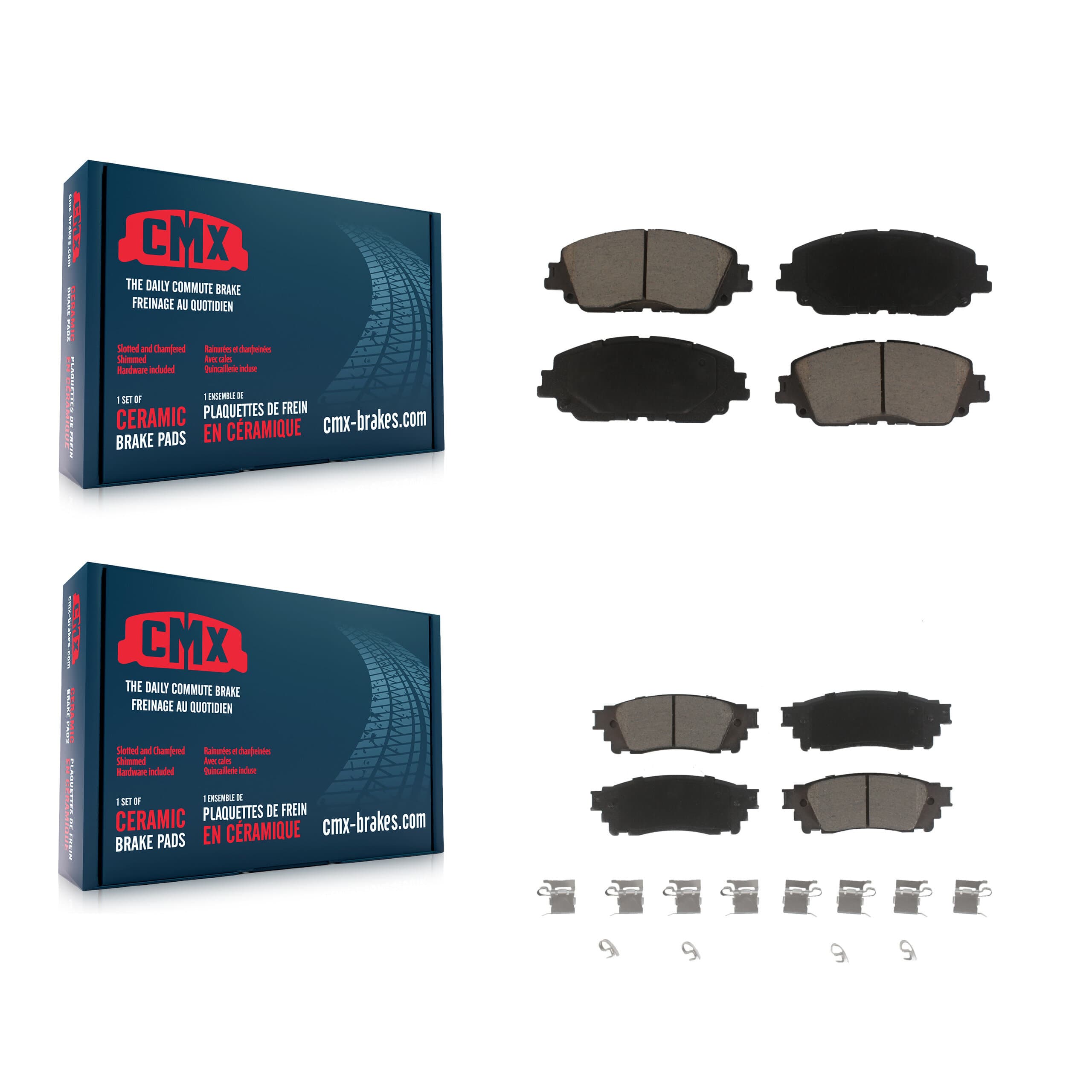 CMX - KCX-100327 - Front and Rear Disc Brake Pad Kits image 1