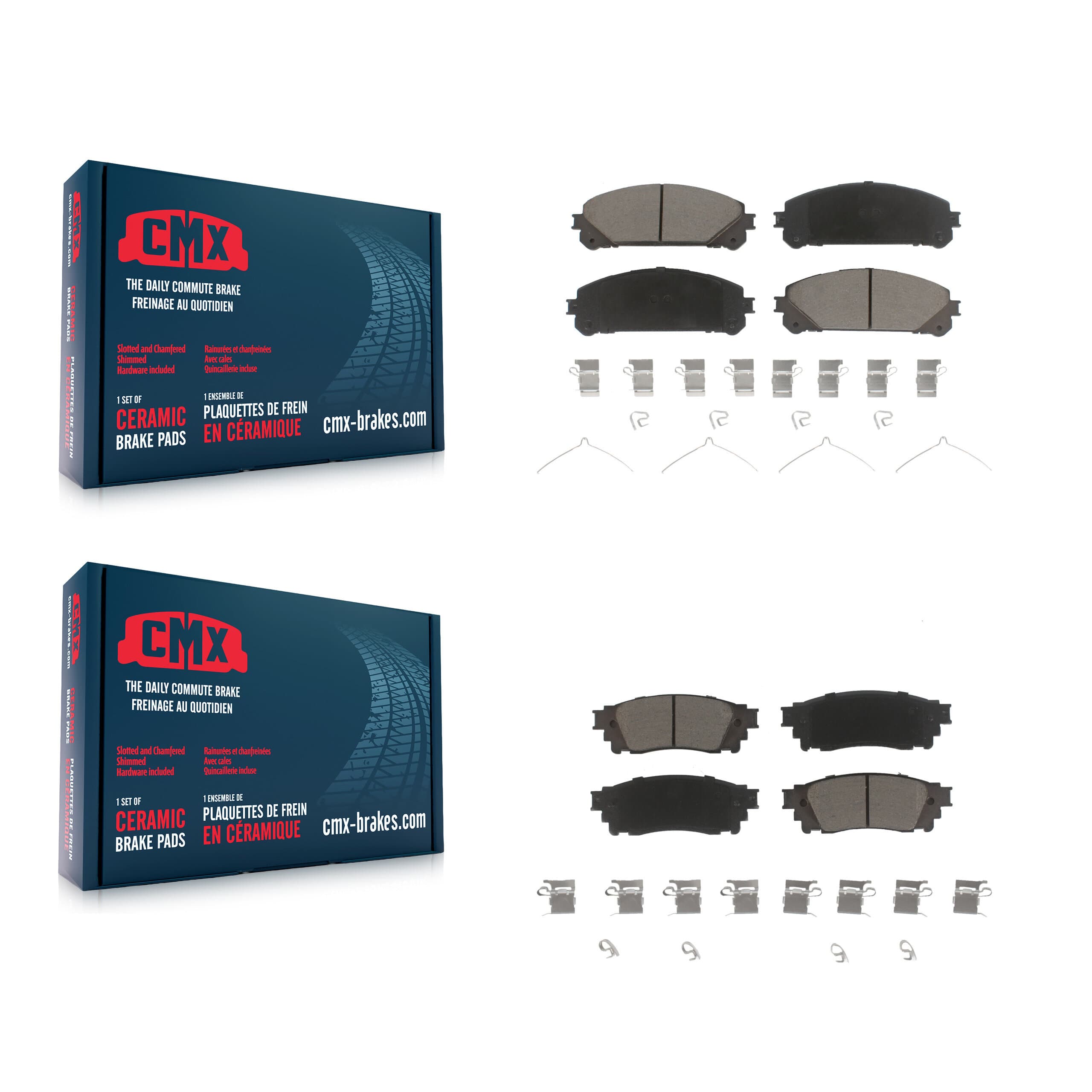 CMX - KCX-100329 - Front and Rear Disc Brake Pad Kits image 1